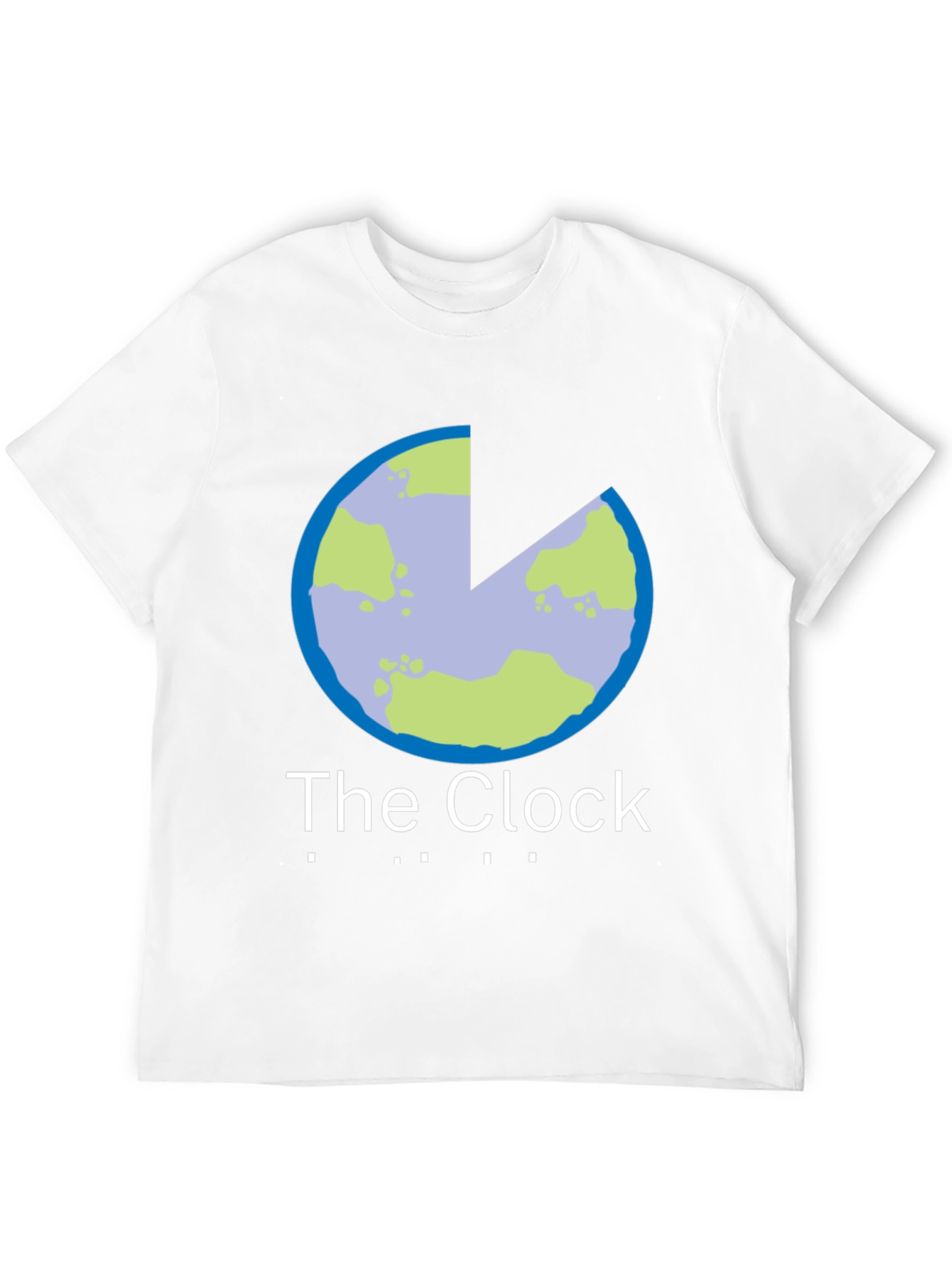 The Clock T-Shirt - Unique Earth Slice Design