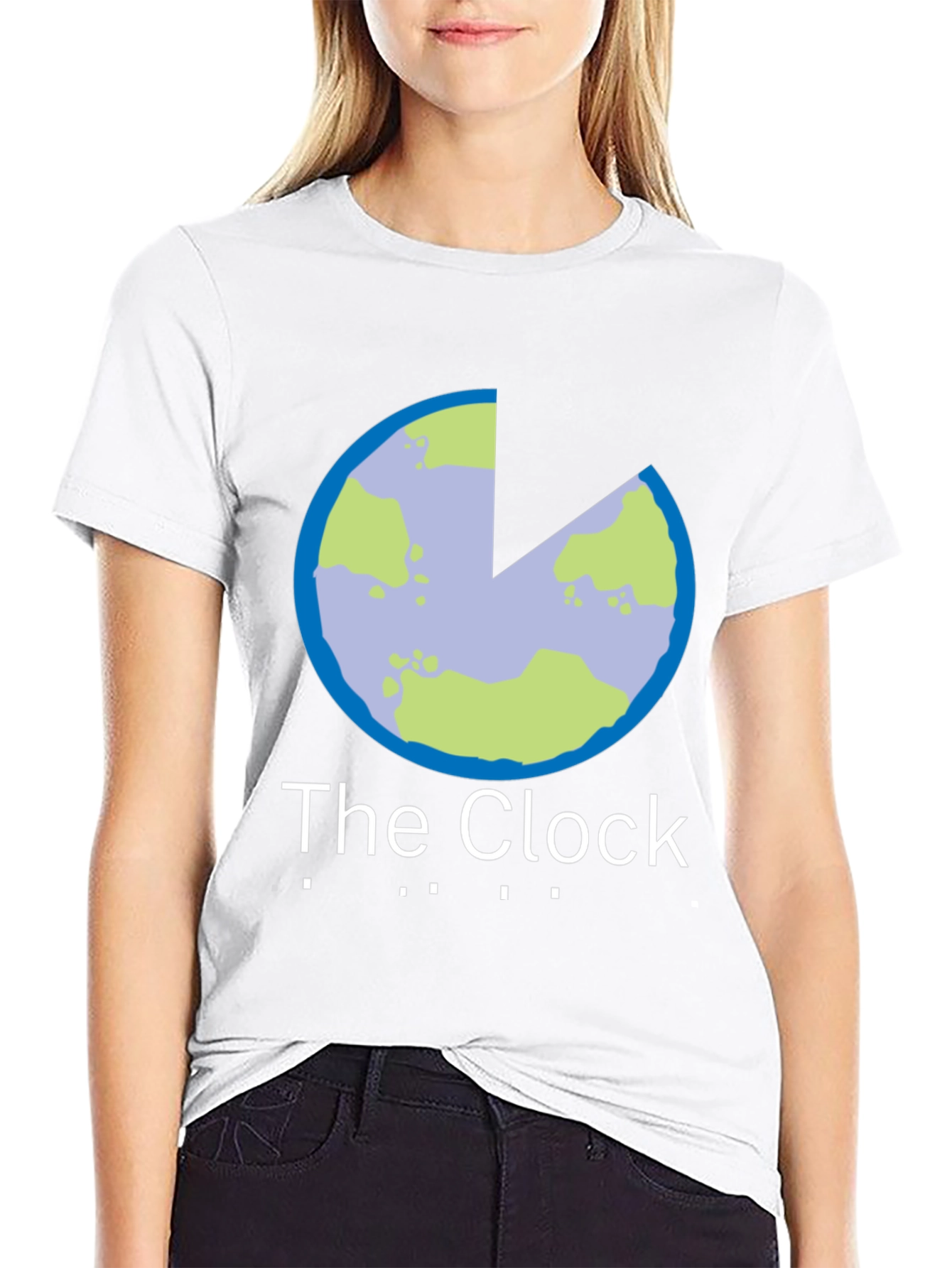 The Clock T-Shirt - Unique Earth Slice Design