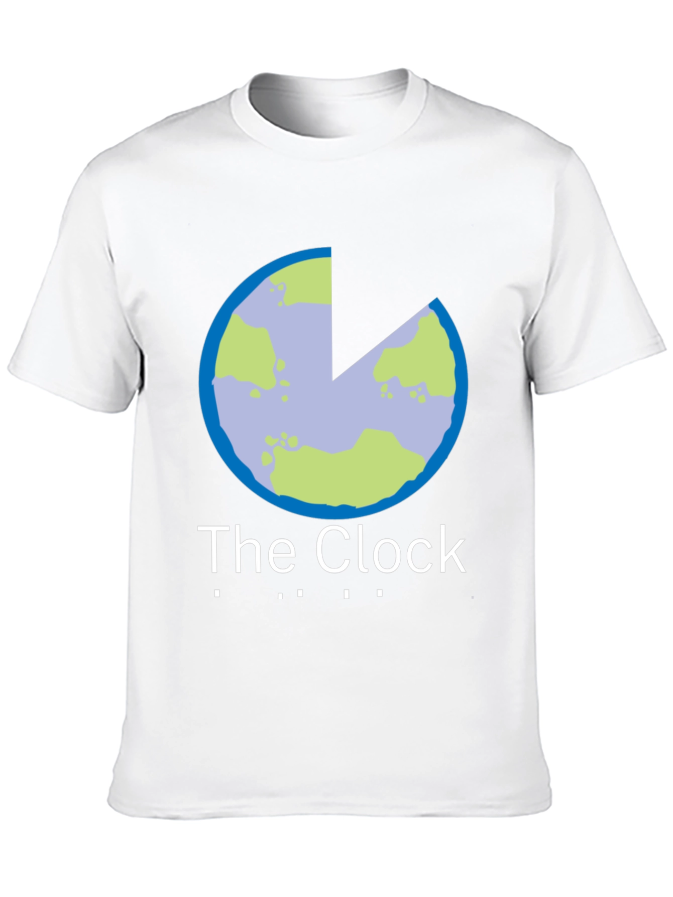 The Clock T-Shirt - Unique Earth Slice Design