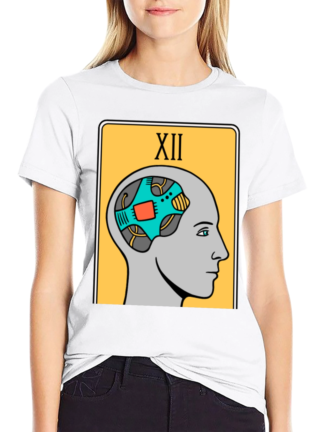 Robotic Mind Tarot Card Graphic T-Shirt