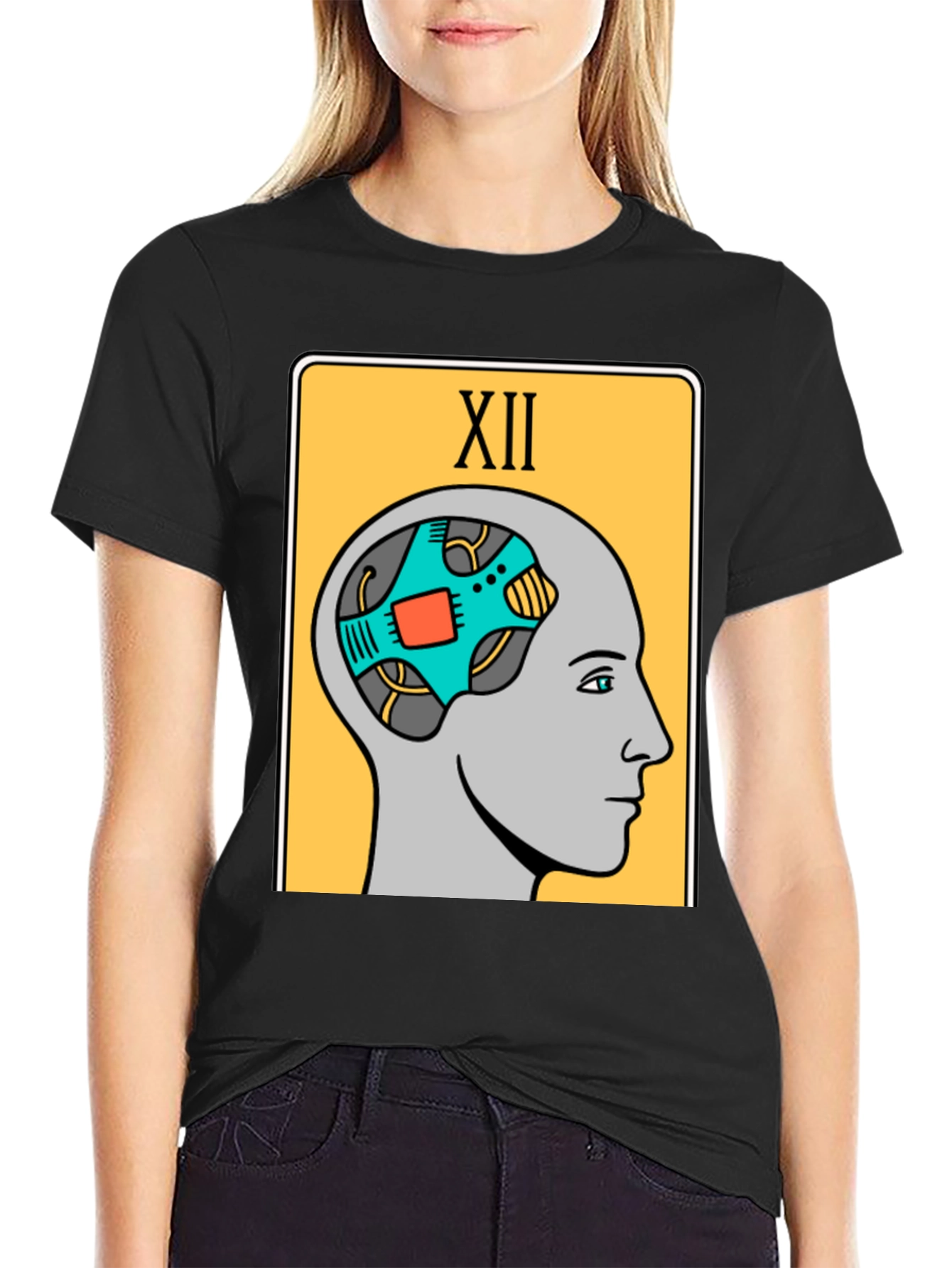 Robotic Mind Tarot Card Graphic T-Shirt