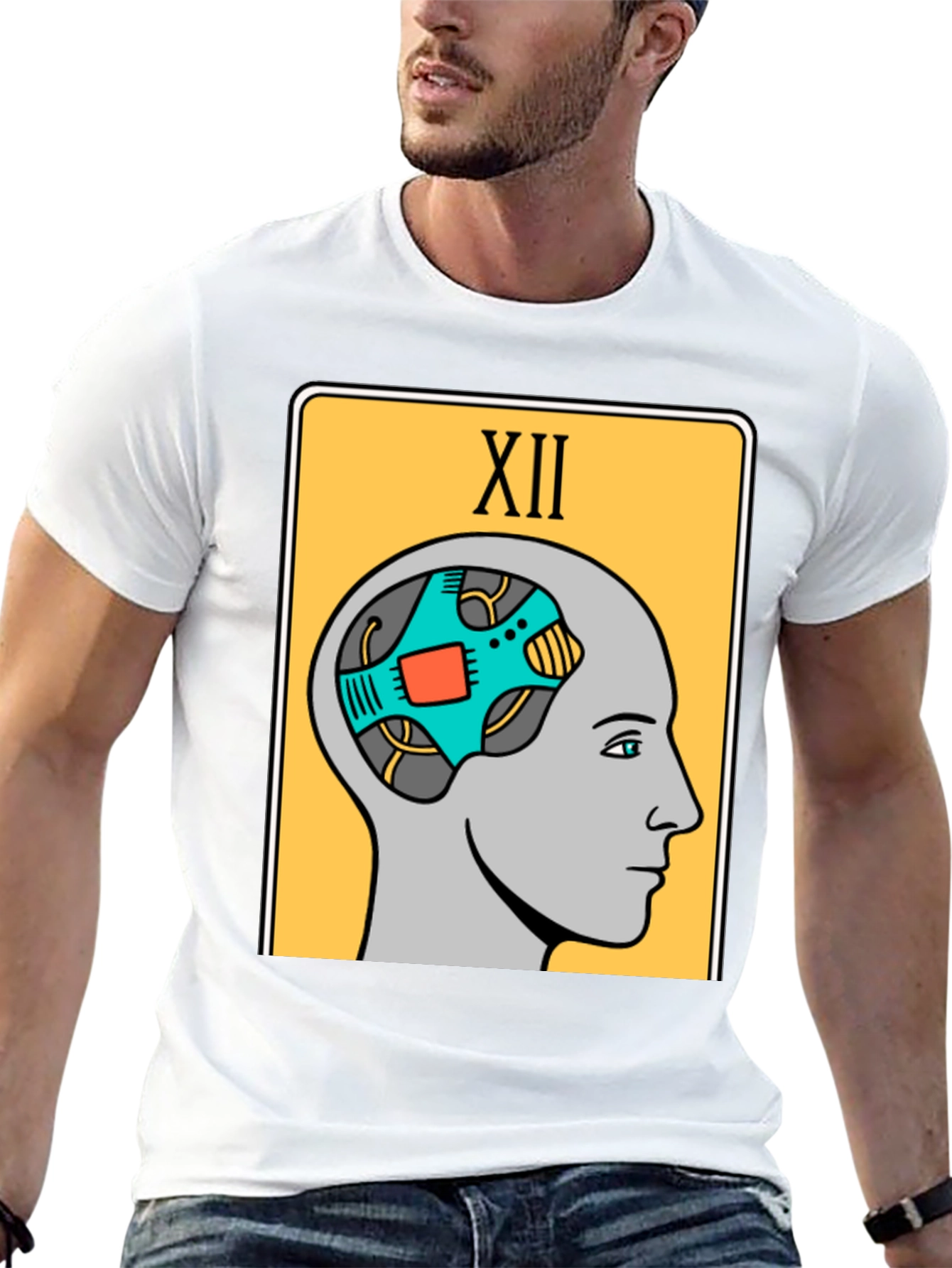 Robotic Mind Tarot Card Graphic T-Shirt