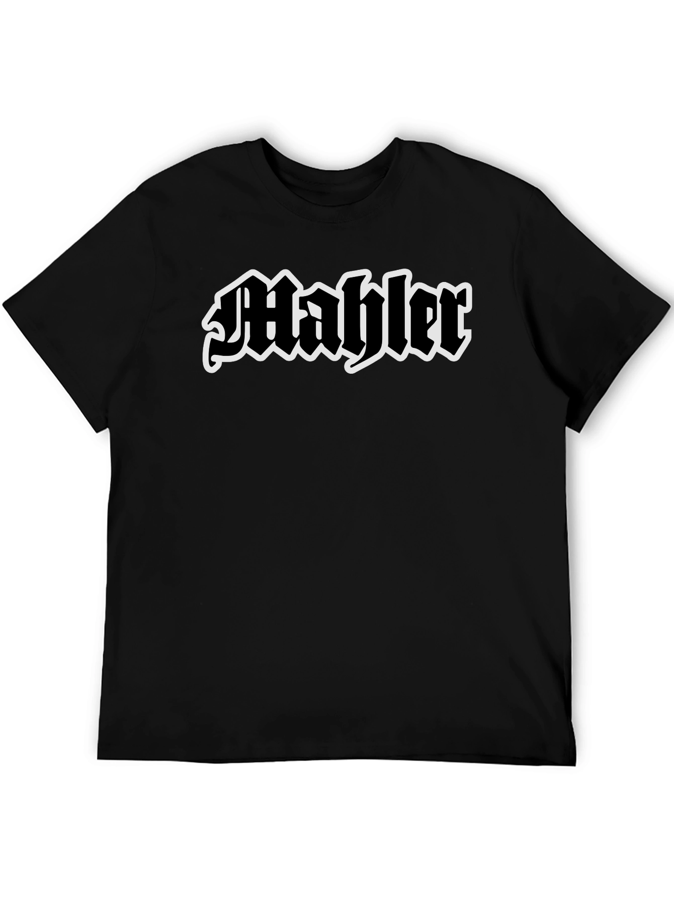 Mahler Graphic Tee - Bold Black Cotton T-Shirt