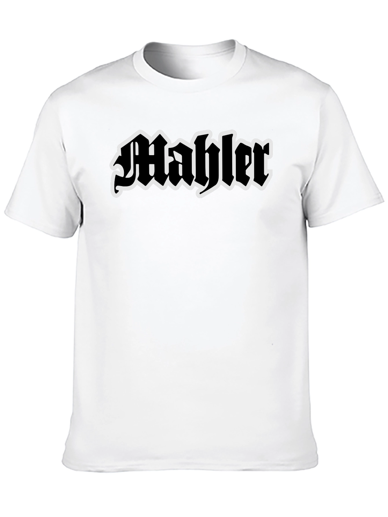 Mahler Graphic Tee - Bold Black Cotton T-Shirt