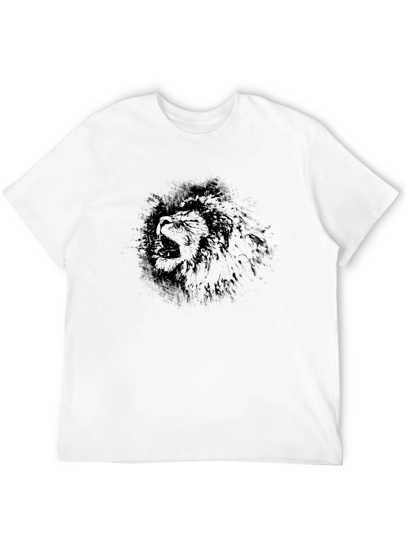 Lion Graphic Black T-Shirt