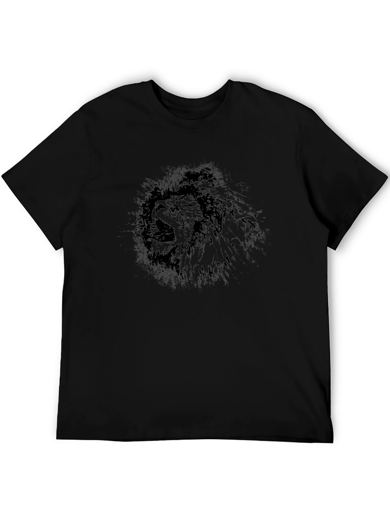 Lion Graphic Black T-Shirt