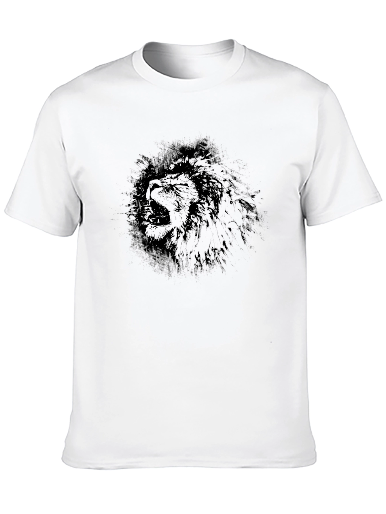 Lion Graphic Black T-Shirt