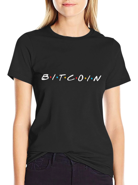 Bitcoin Friends Inspired Black T-Shirt