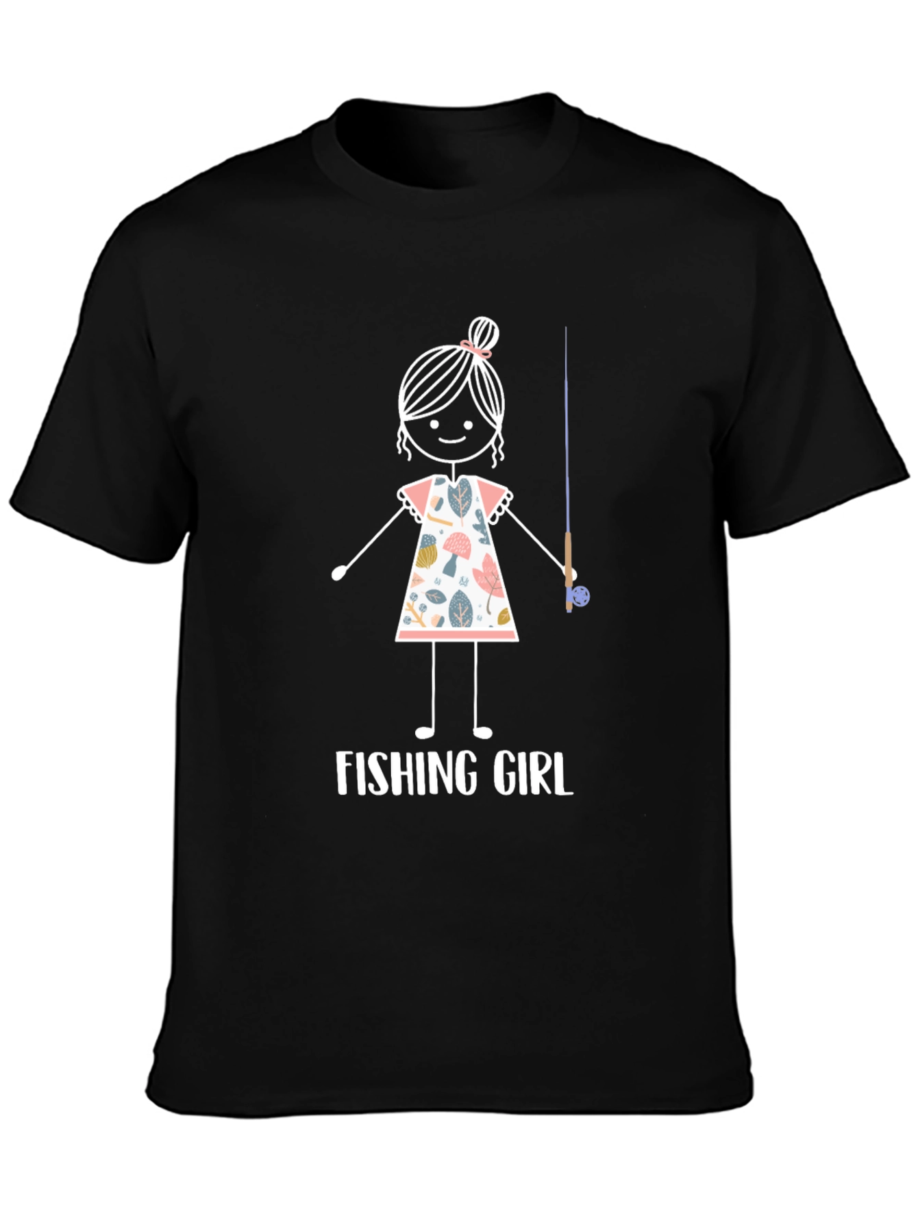 Fishing Girl T-Shirt - Cute Angler Tee