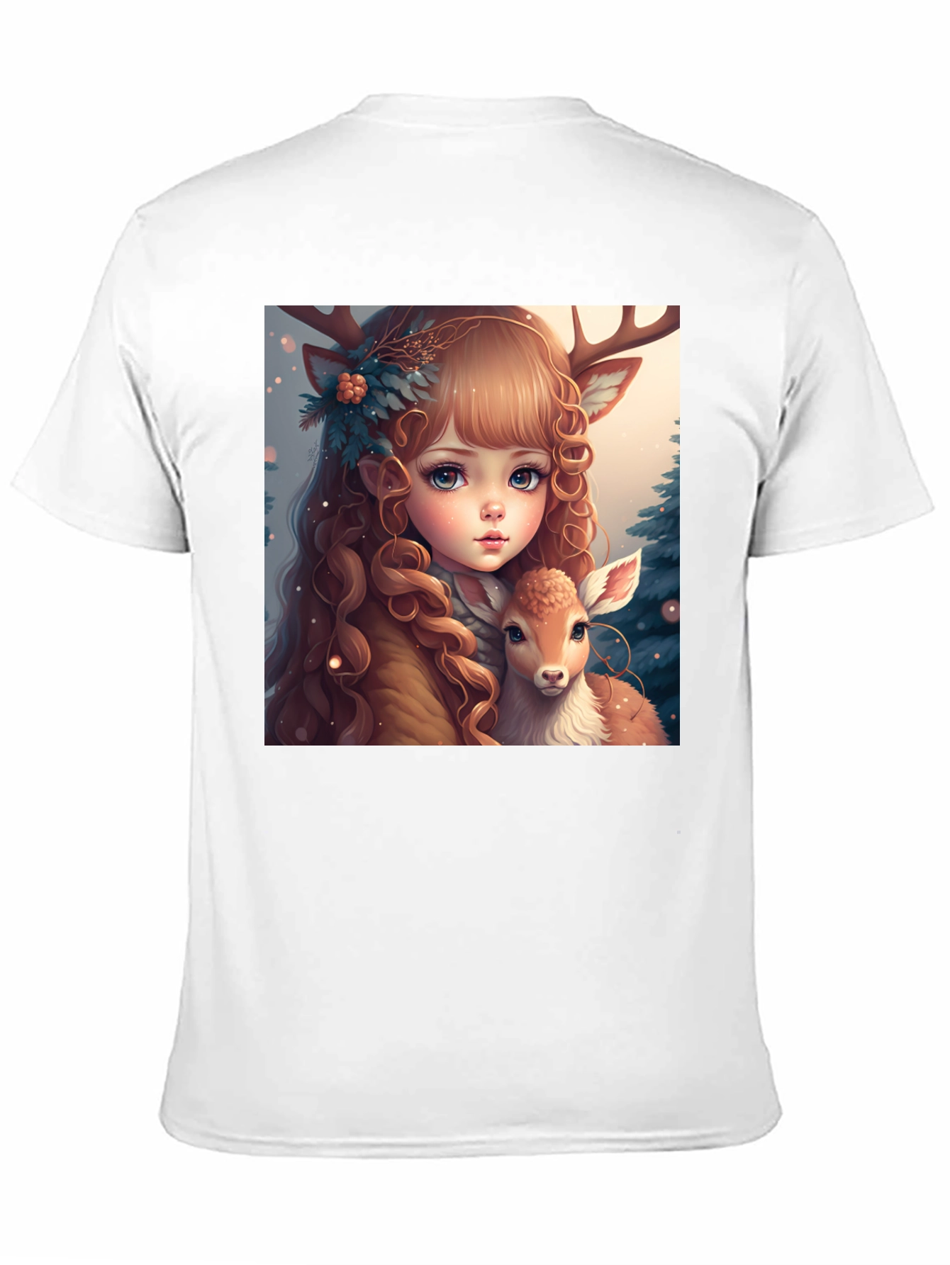 Deer Girl Graphic Tee - Whimsical Comfort