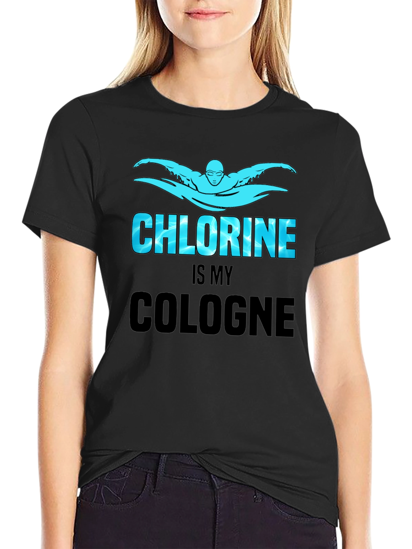 Chlorine Is My Cologne Swimmer T-Shirt