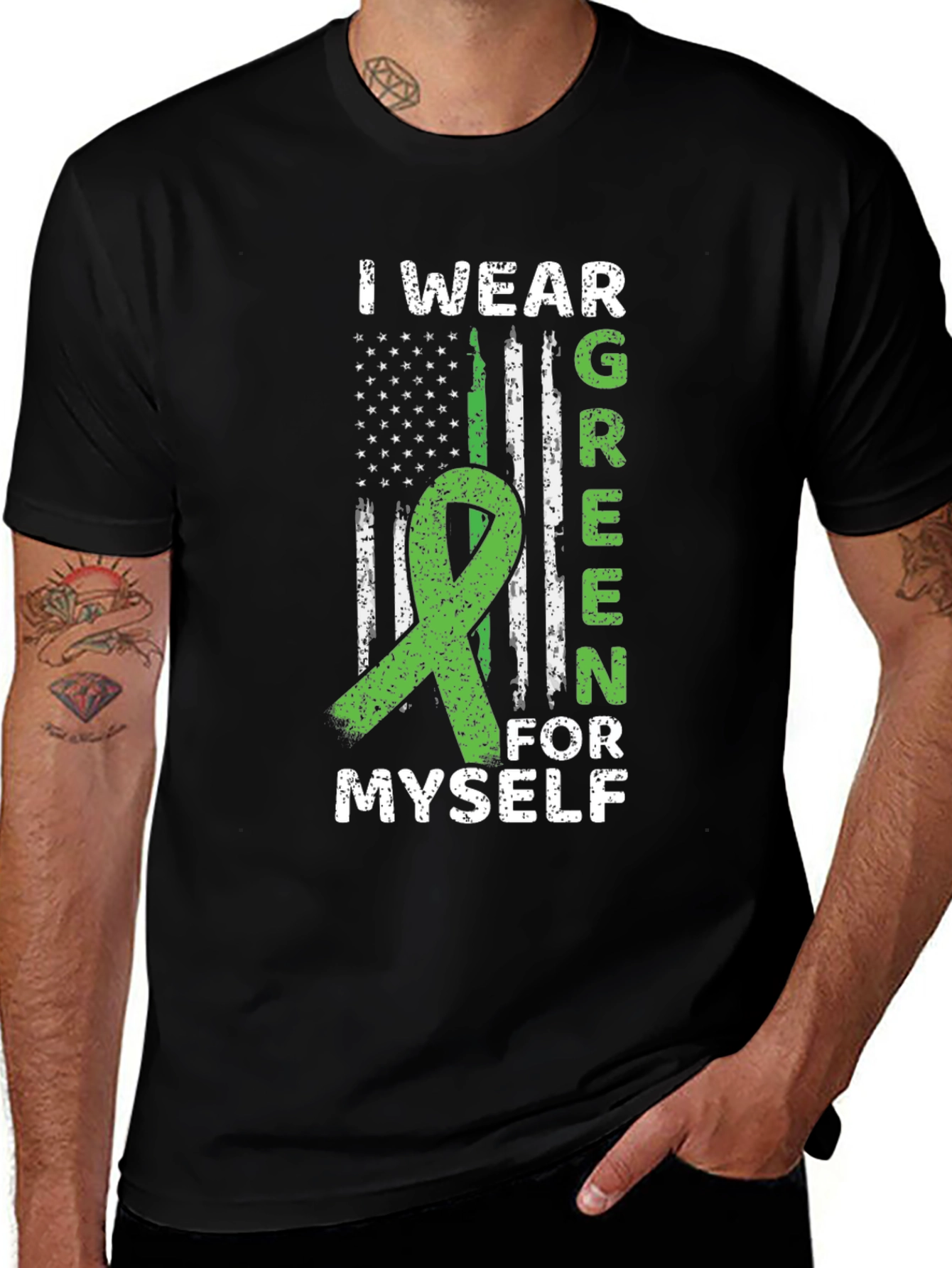 I Wear Green For Myself Awareness T-Shirt