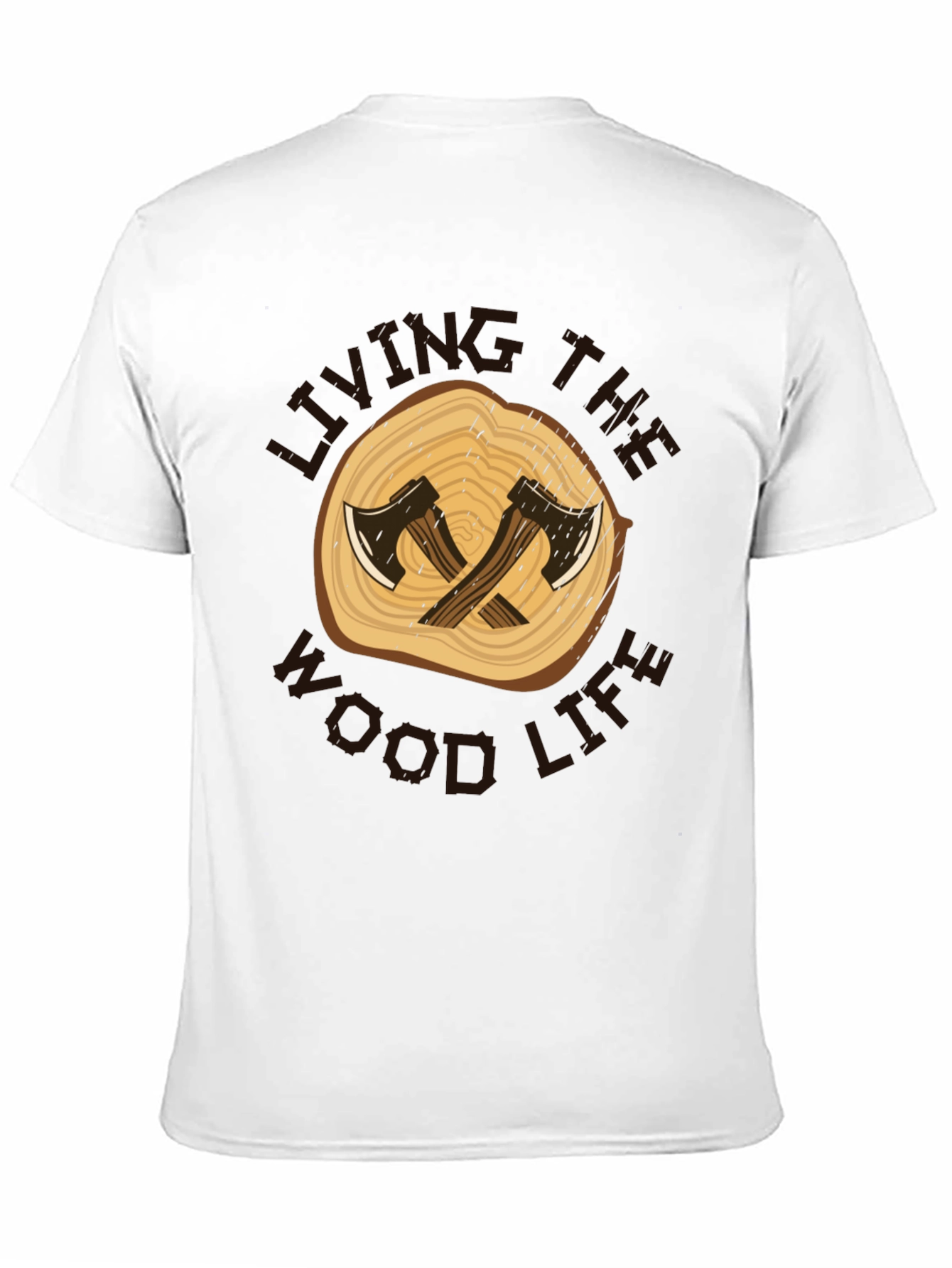 Living the Wood Life Graphic Tee - Lumberjack Style