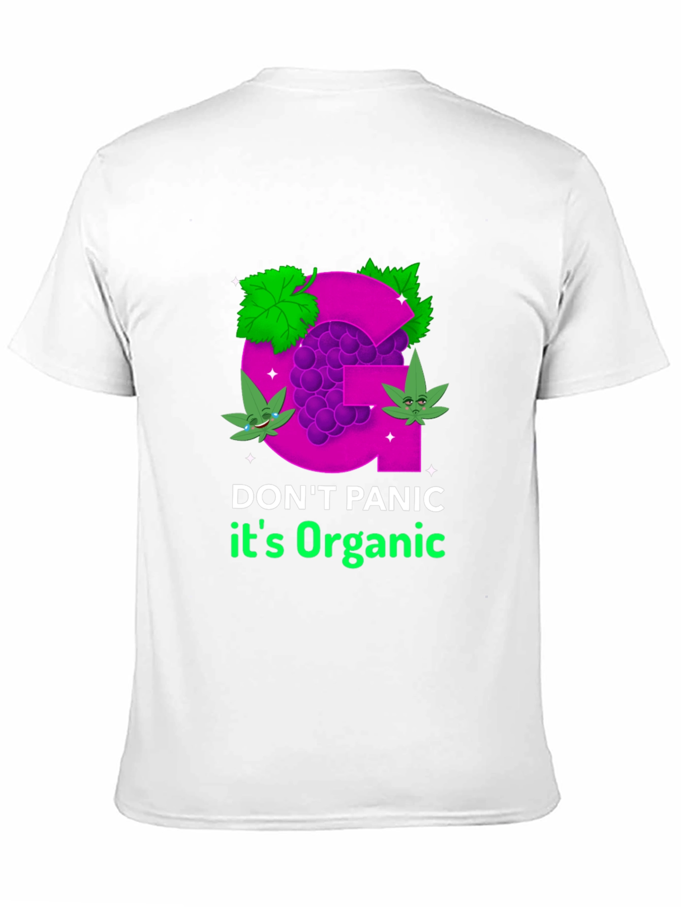 Organic Grape T-Shirt - Dont Panic