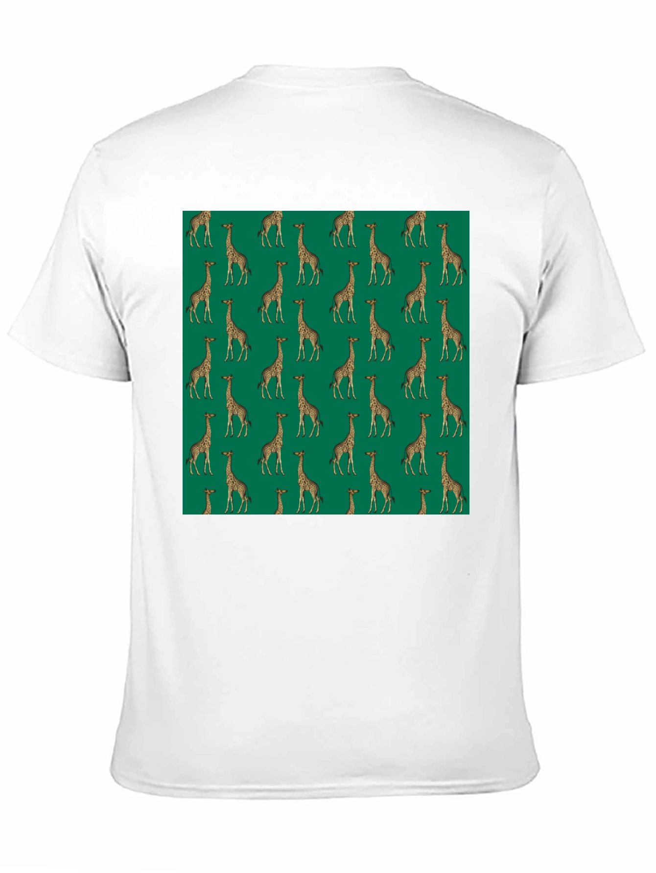 Giraffe Print Black T-Shirt