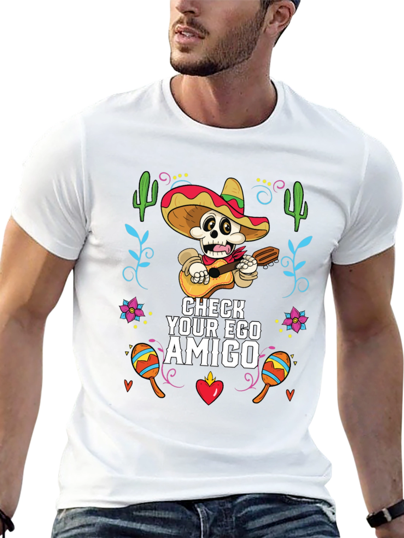 Check Your Ego Amigo Graphic T-Shirt