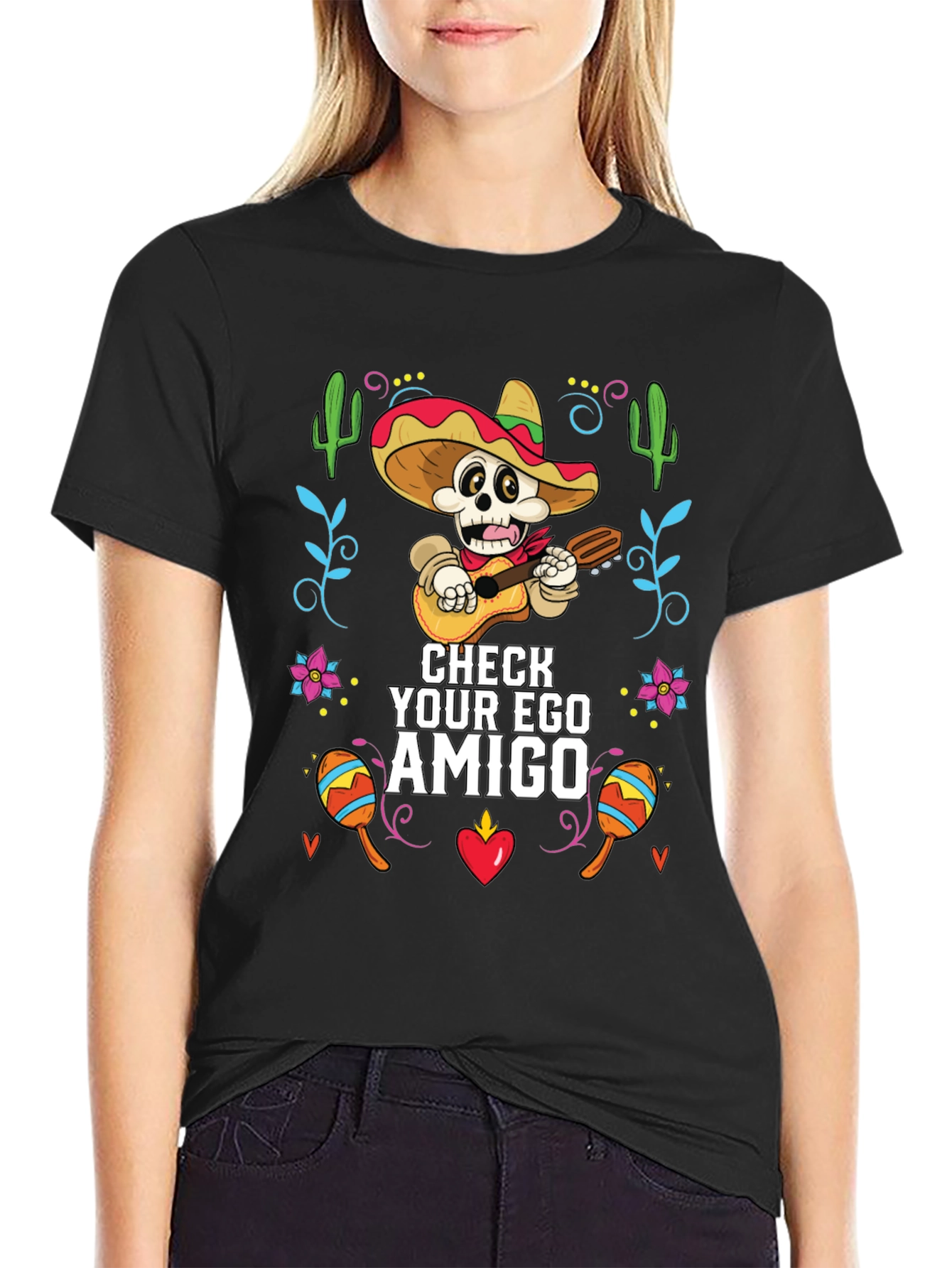 Check Your Ego Amigo Graphic T-Shirt
