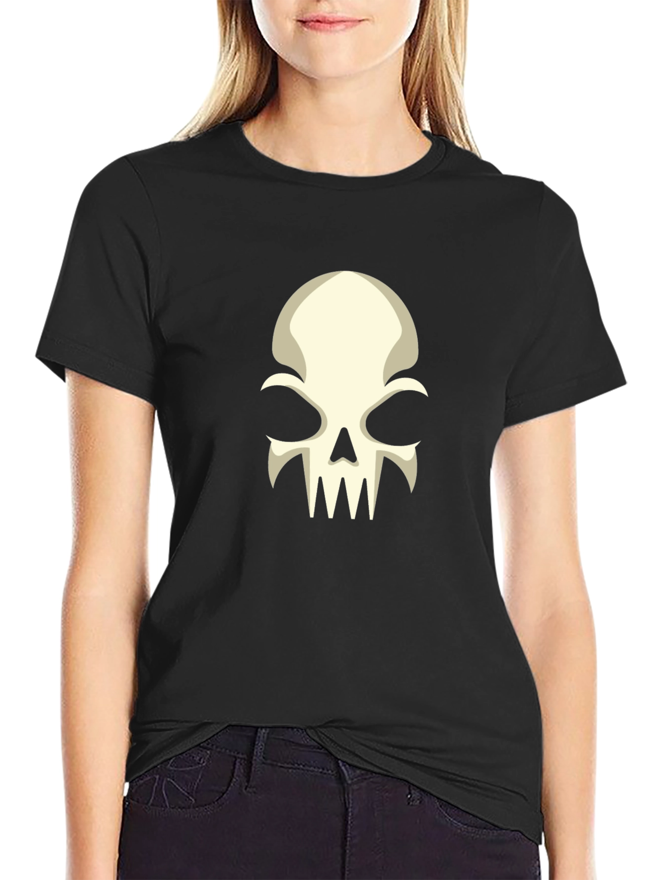 Skull Graphic T-Shirt - Mens Black Tee