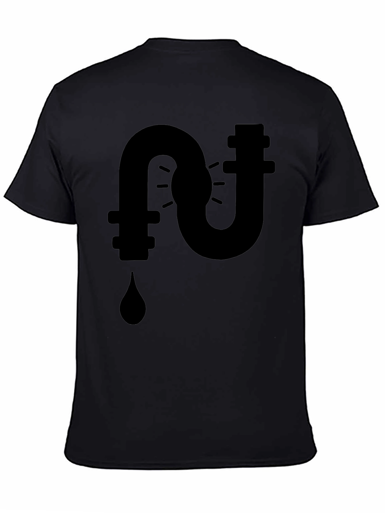 Plumbing Leak Black Graphic Tee