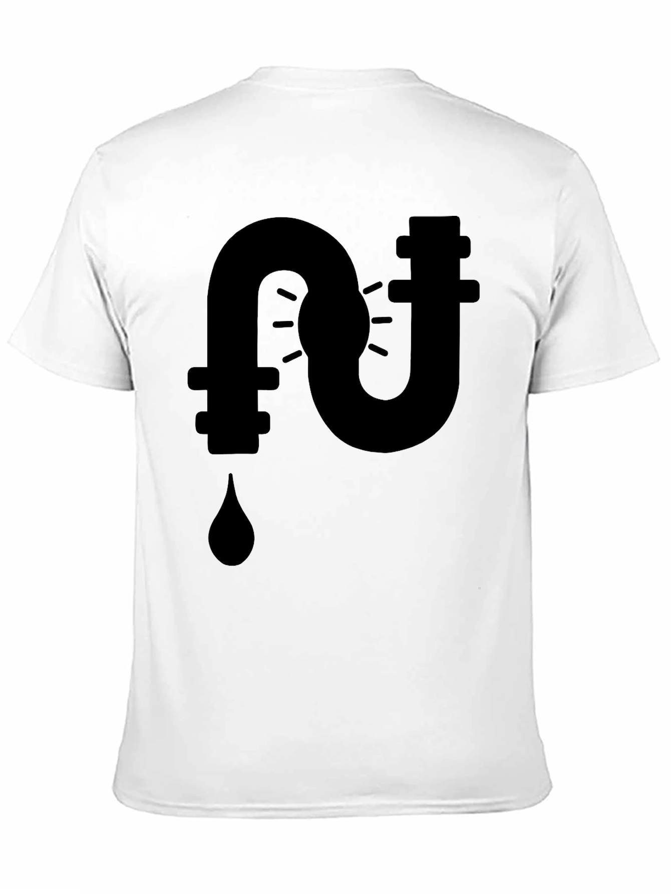 Plumbing Leak Black Graphic Tee