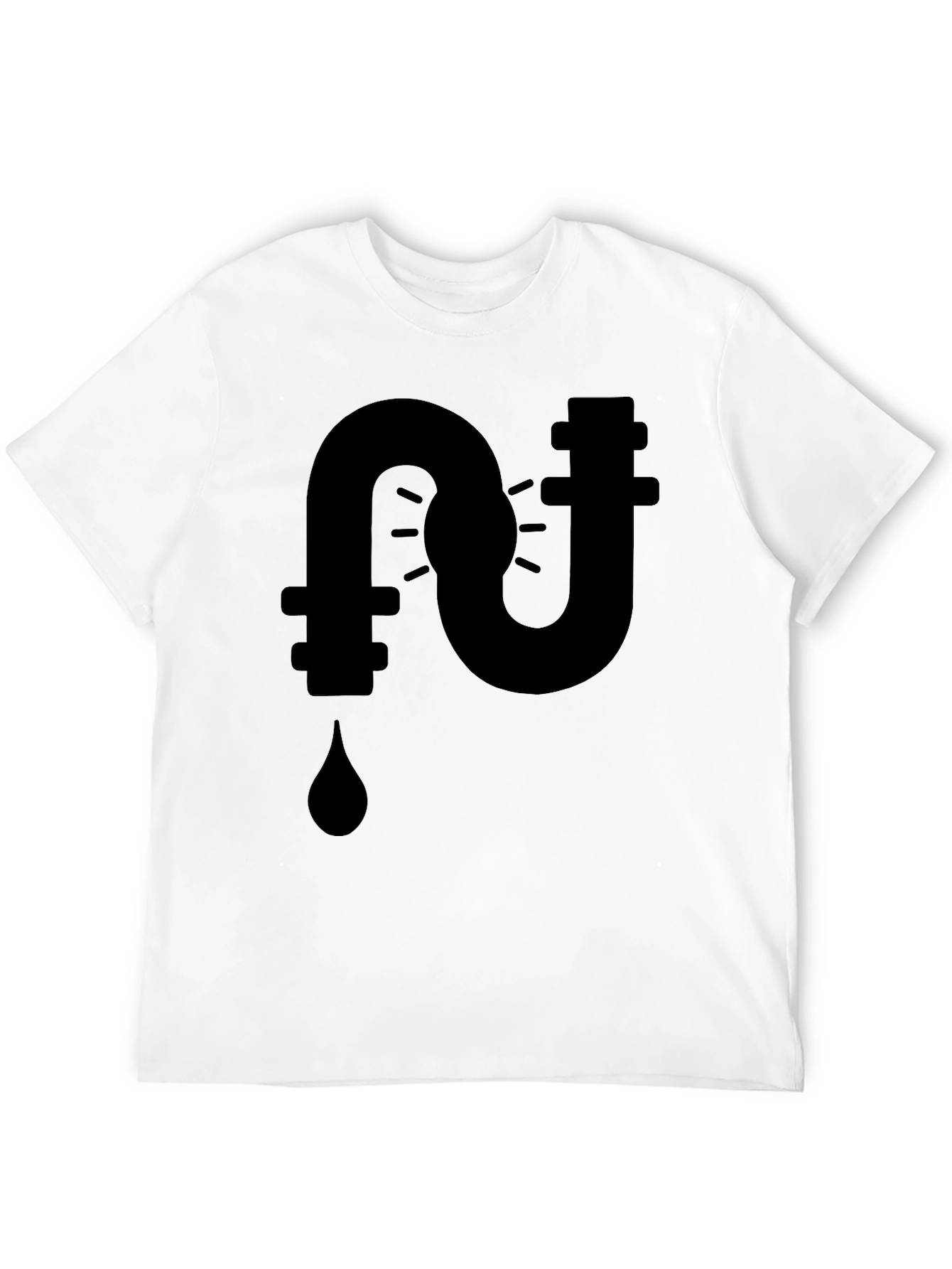 Plumbing Leak Black Graphic Tee