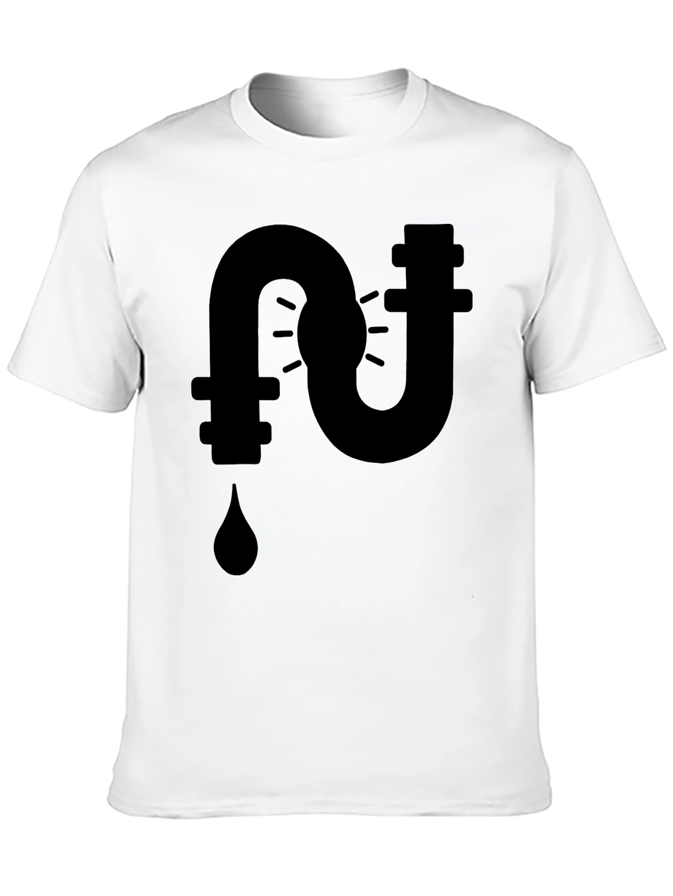 Plumbing Leak Black Graphic Tee