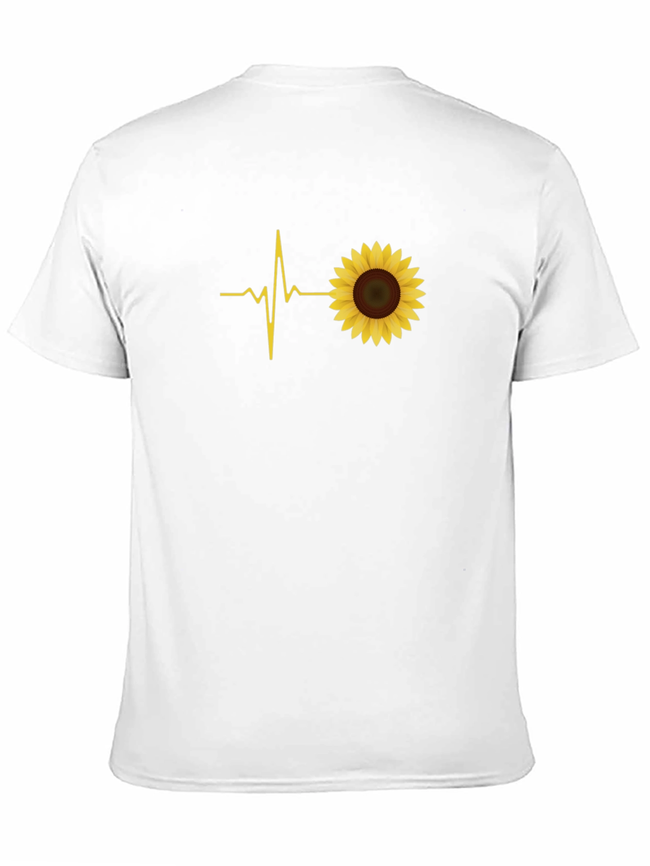 Sunflower Heartbeat Black Graphic Tee