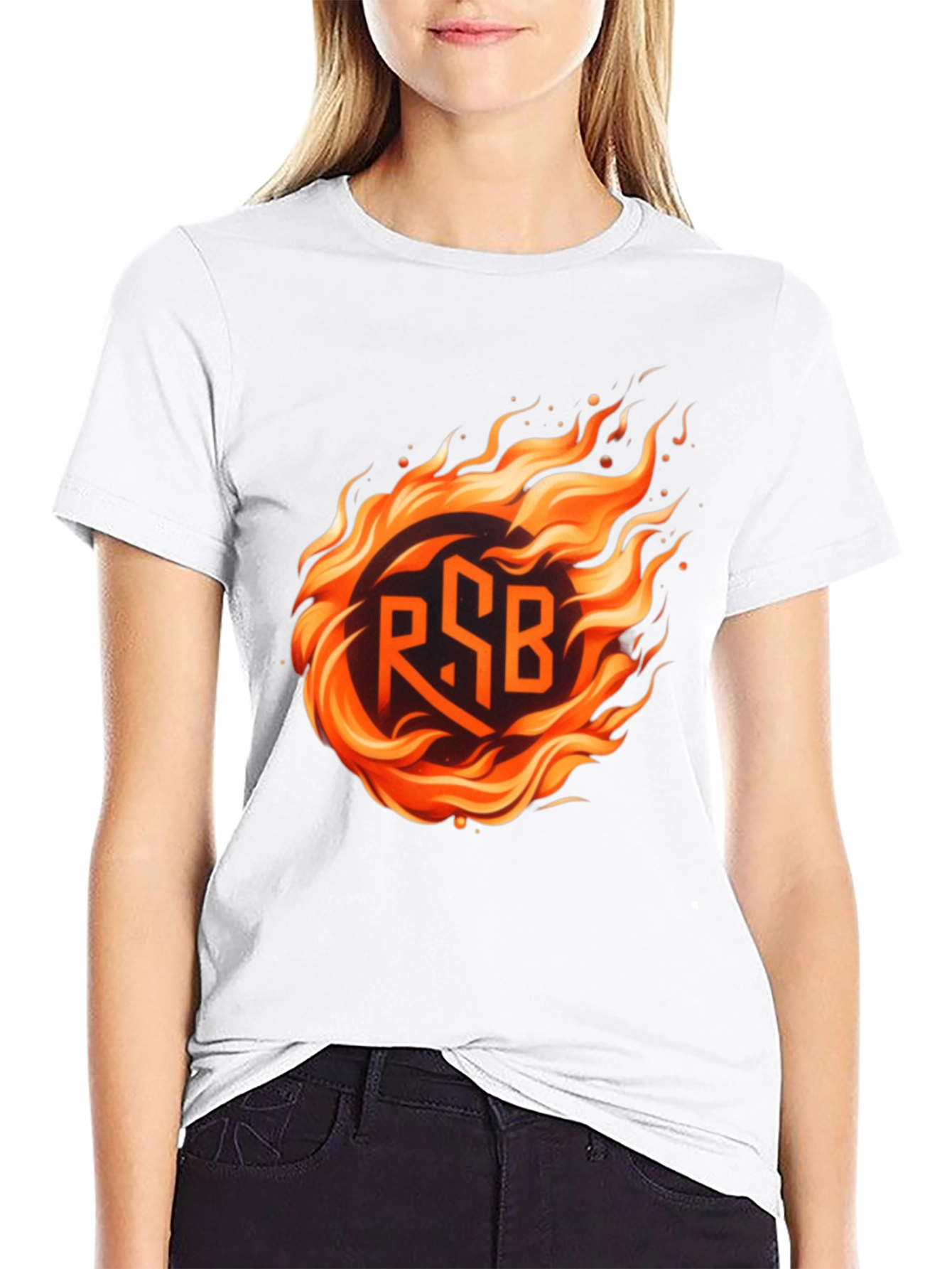 Fiery RSB Graphic Tee - Bold Statement Shirt