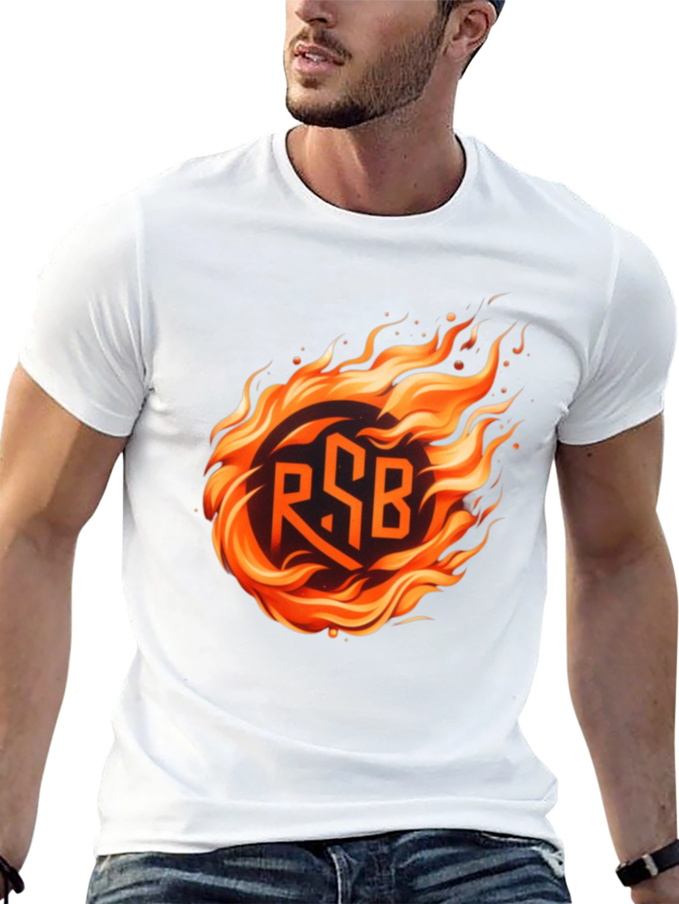 Fiery RSB Graphic Tee - Bold Statement Shirt