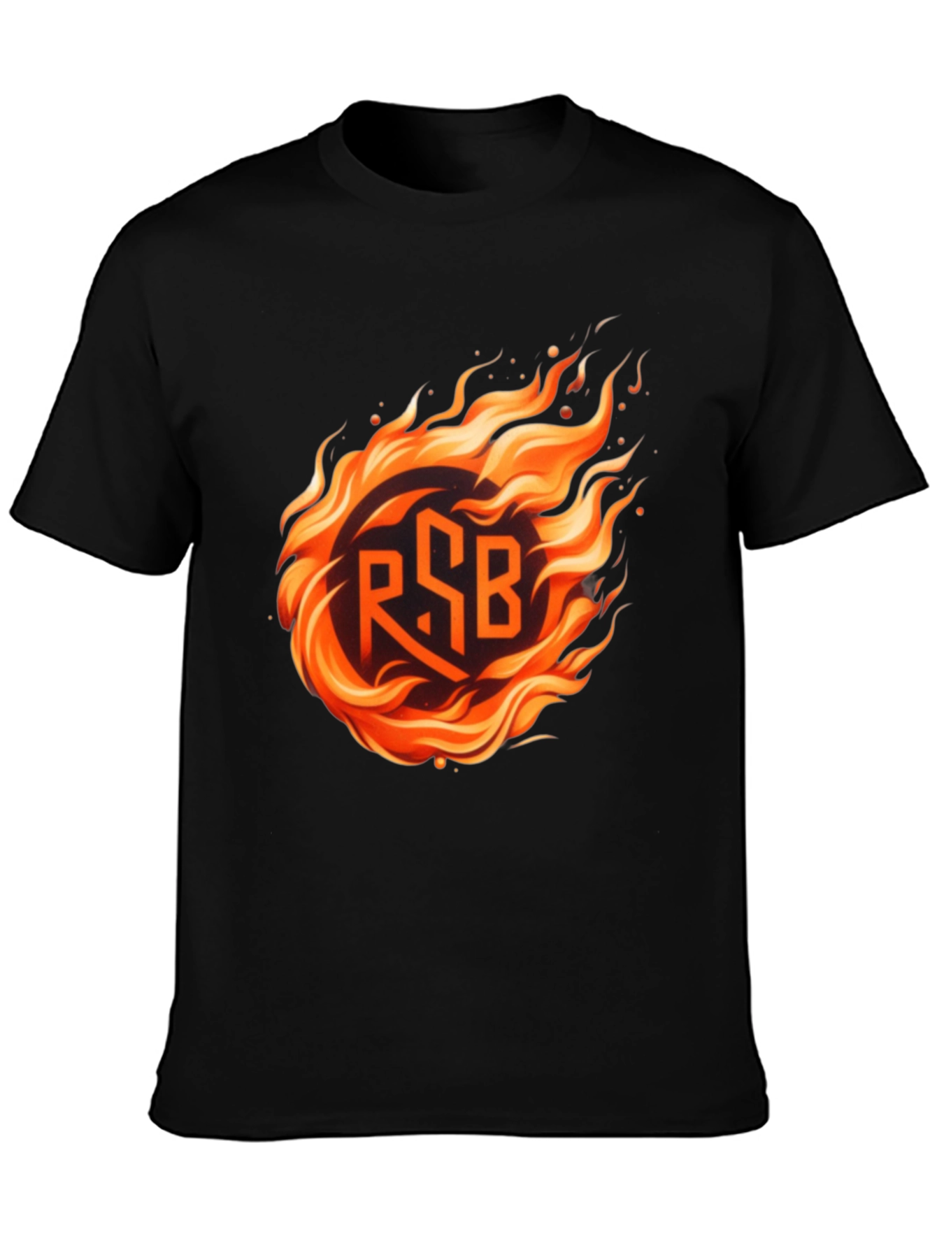 Fiery RSB Graphic Tee - Bold Statement Shirt