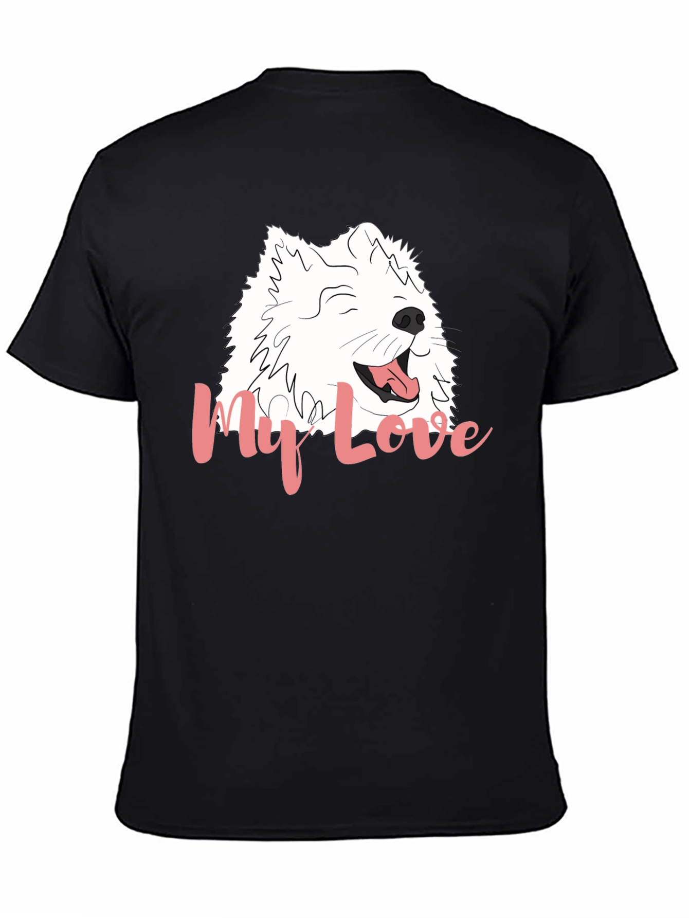 My Love Dog Graphic Black T-Shirt