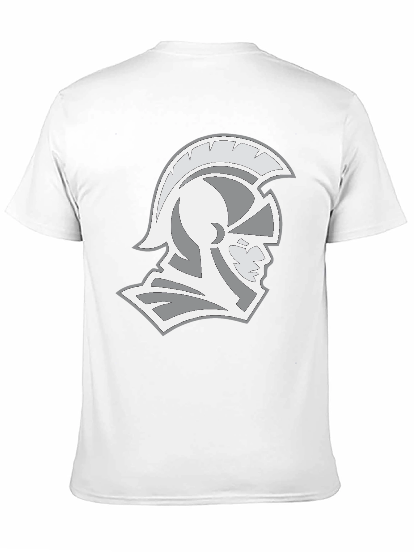 Spartan Helmet Graphic Tee - Black Cotton T-Shirt