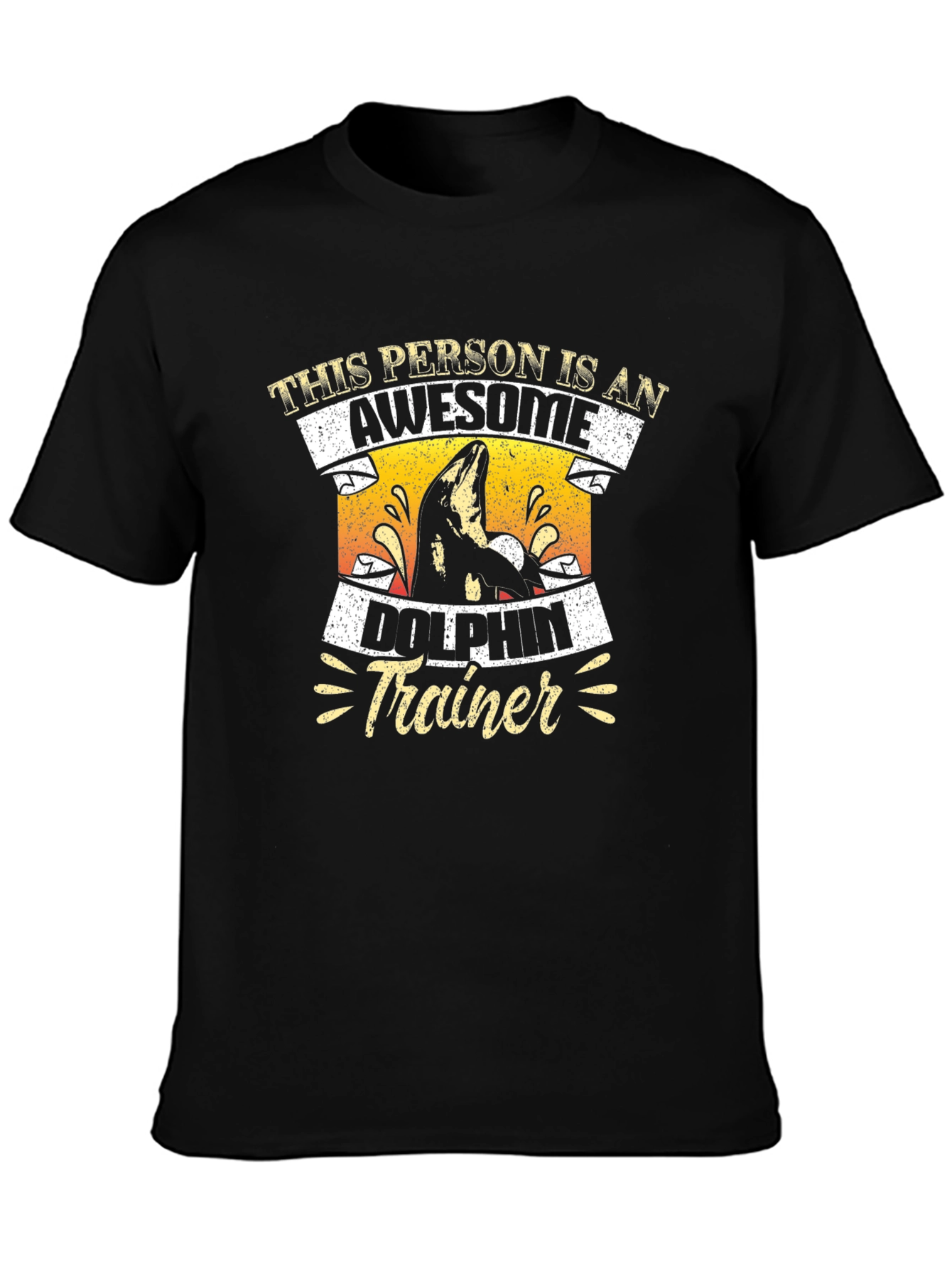Awesome Dolphin Trainer Graphic T-Shirt