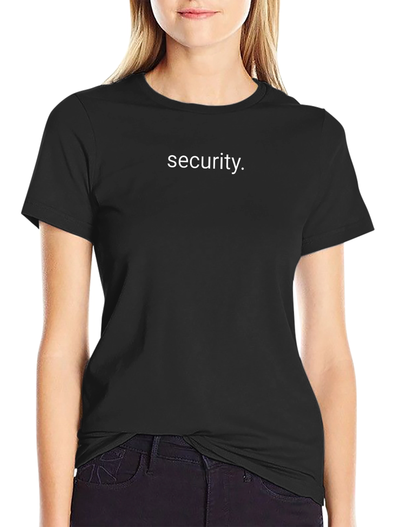 Security T-Shirt - Casual Black Tee