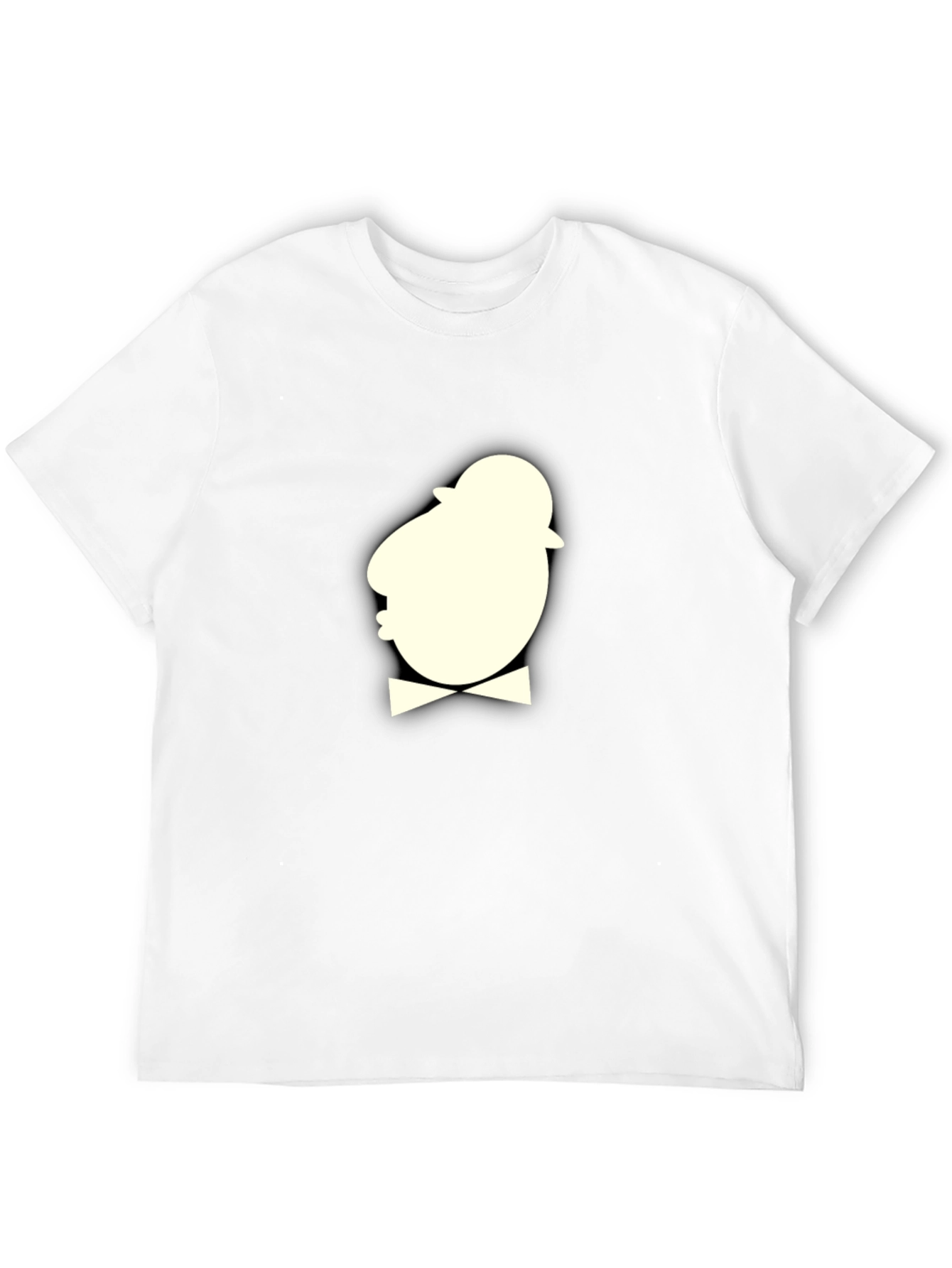 Dapper Cartoon Gentleman T-Shirt - Black