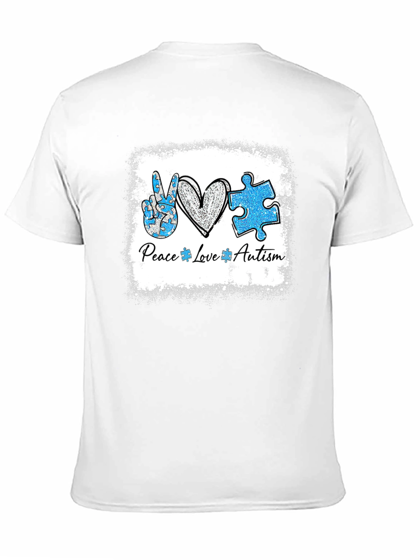 Autism Awareness Peace Love T-Shirt