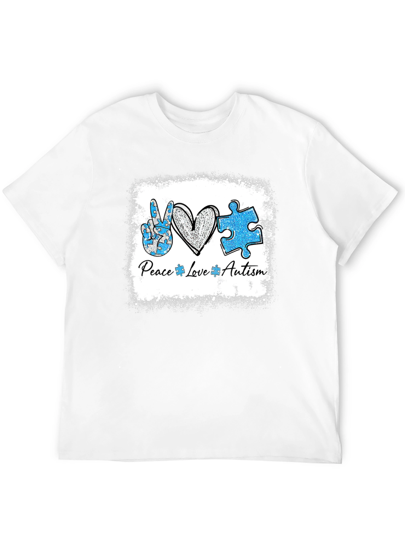 Autism Awareness Peace Love T-Shirt
