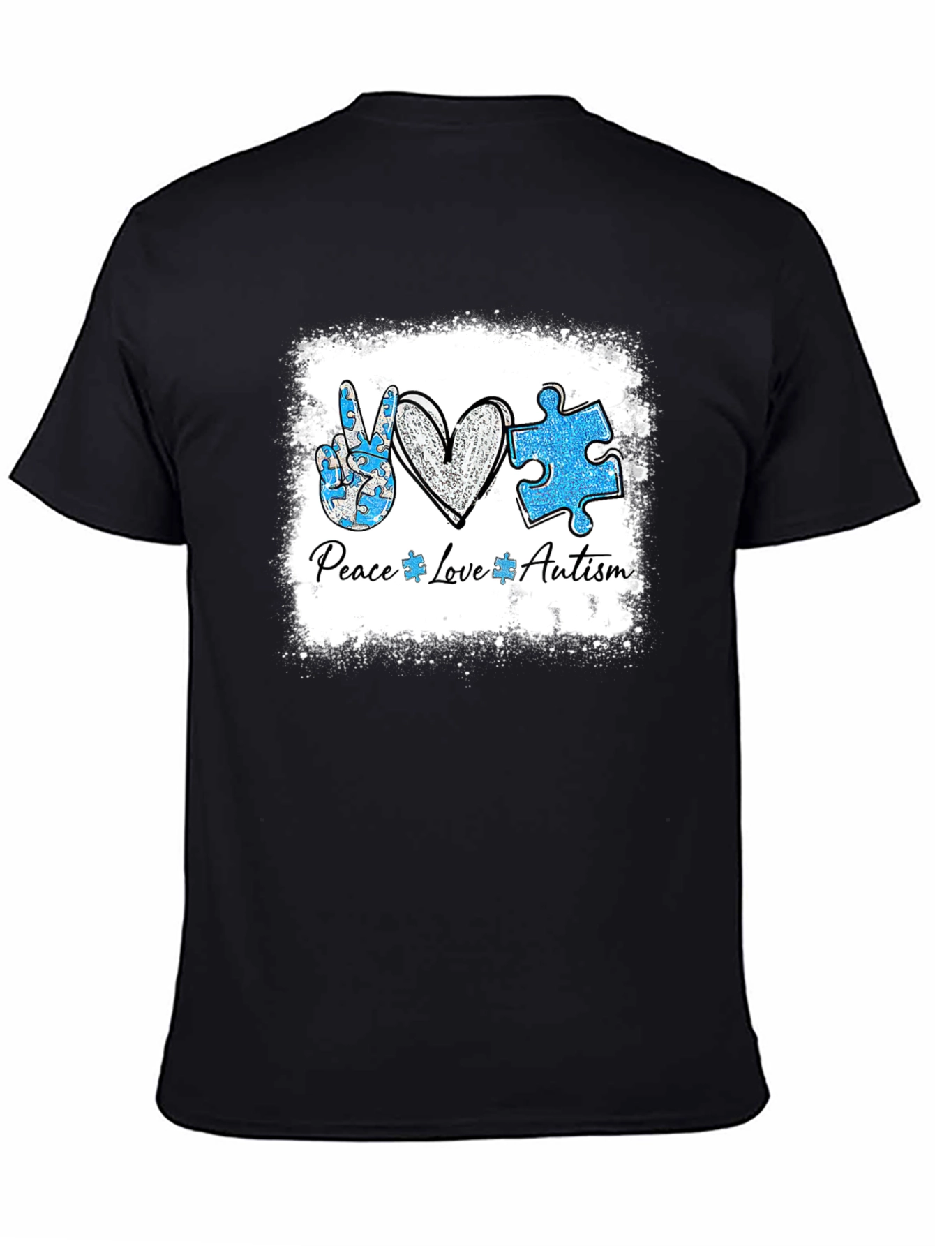 Autism Awareness Peace Love T-Shirt