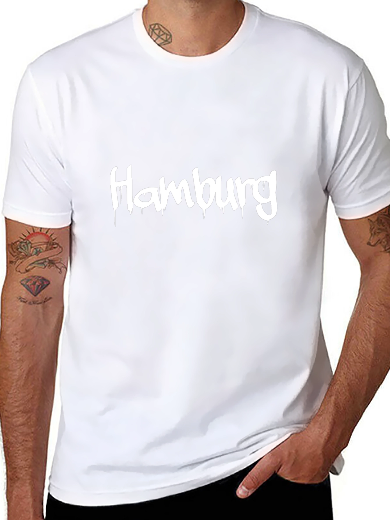 Hamburg Drip Tee - Modern Graphic T-Shirt