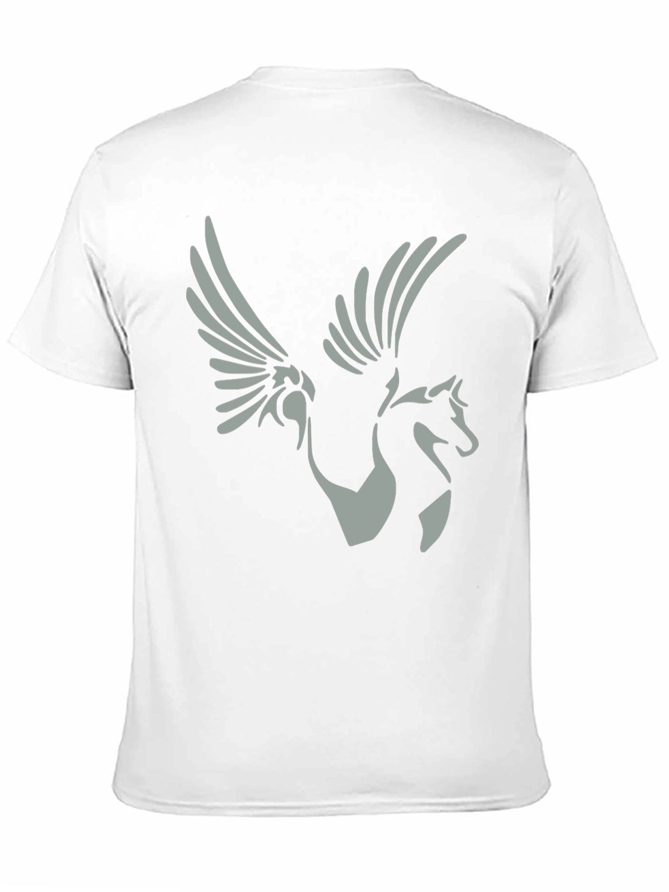 Pegasus Graphic Tee - Black Cotton Shirt
