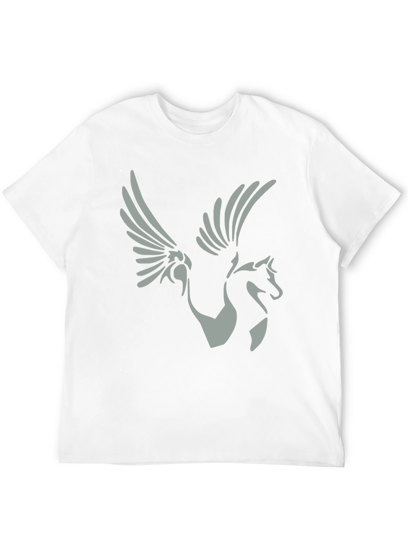 Pegasus Graphic Tee - Black Cotton Shirt