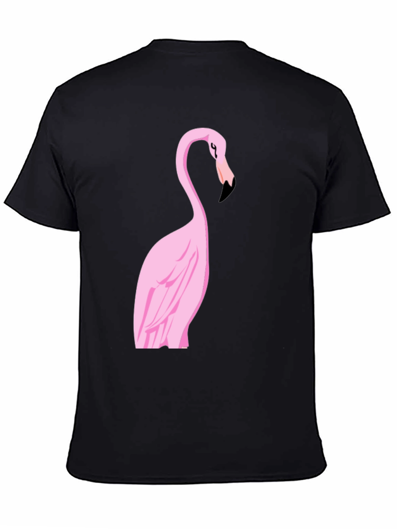 Flamingo Graphic Tee - Stylish Black Cotton Shirt