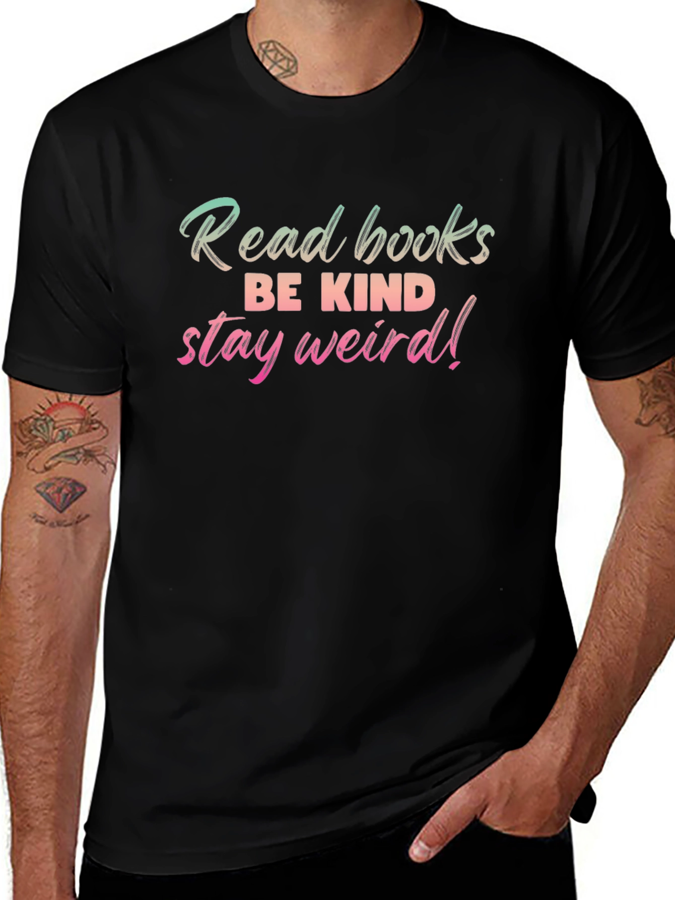 Read Books Be Kind Stay Weird! Graphic Tee