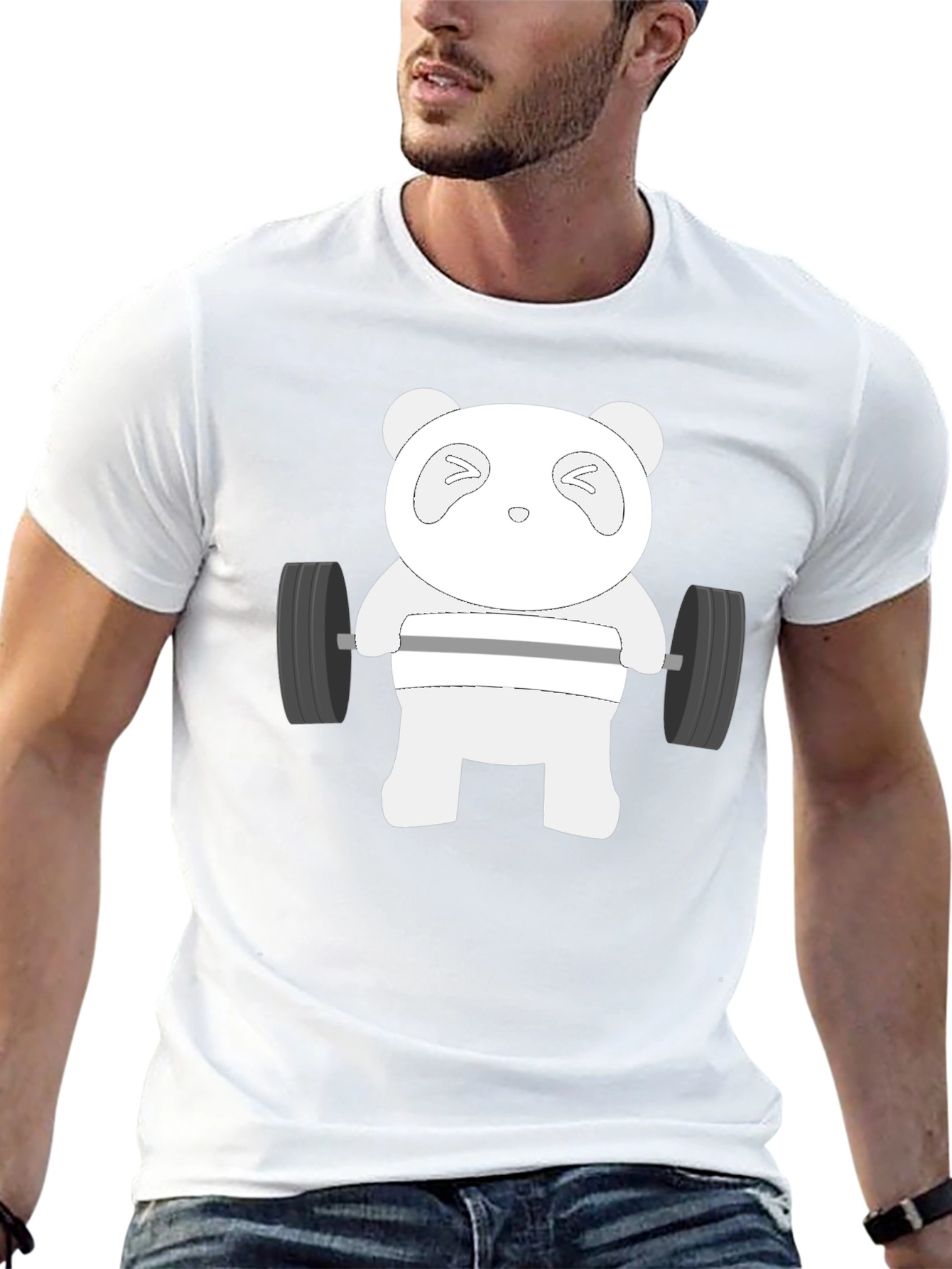 Weightlifting Panda T-Shirt - Black