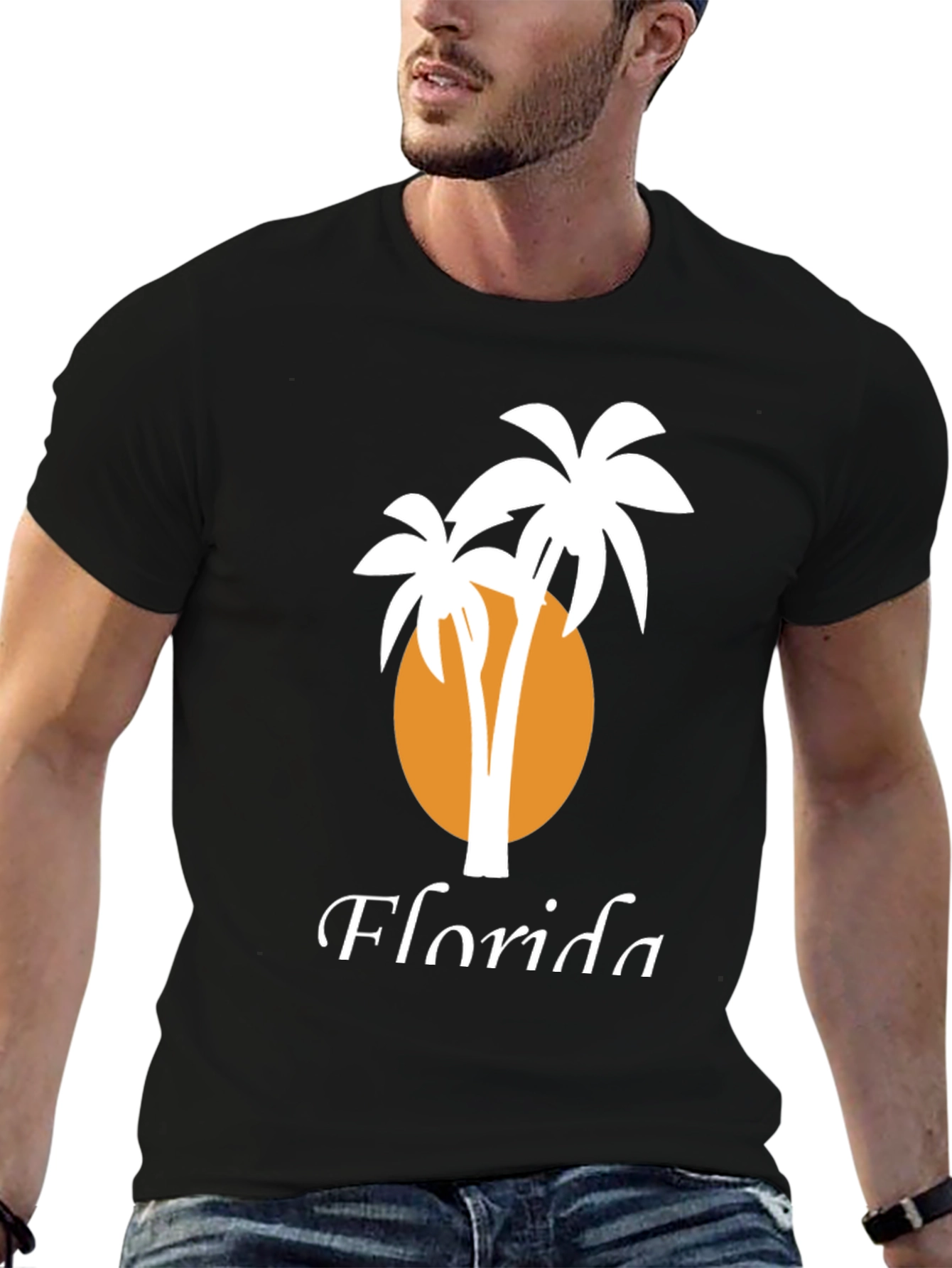 Florida Palm Tree Graphic T-Shirt