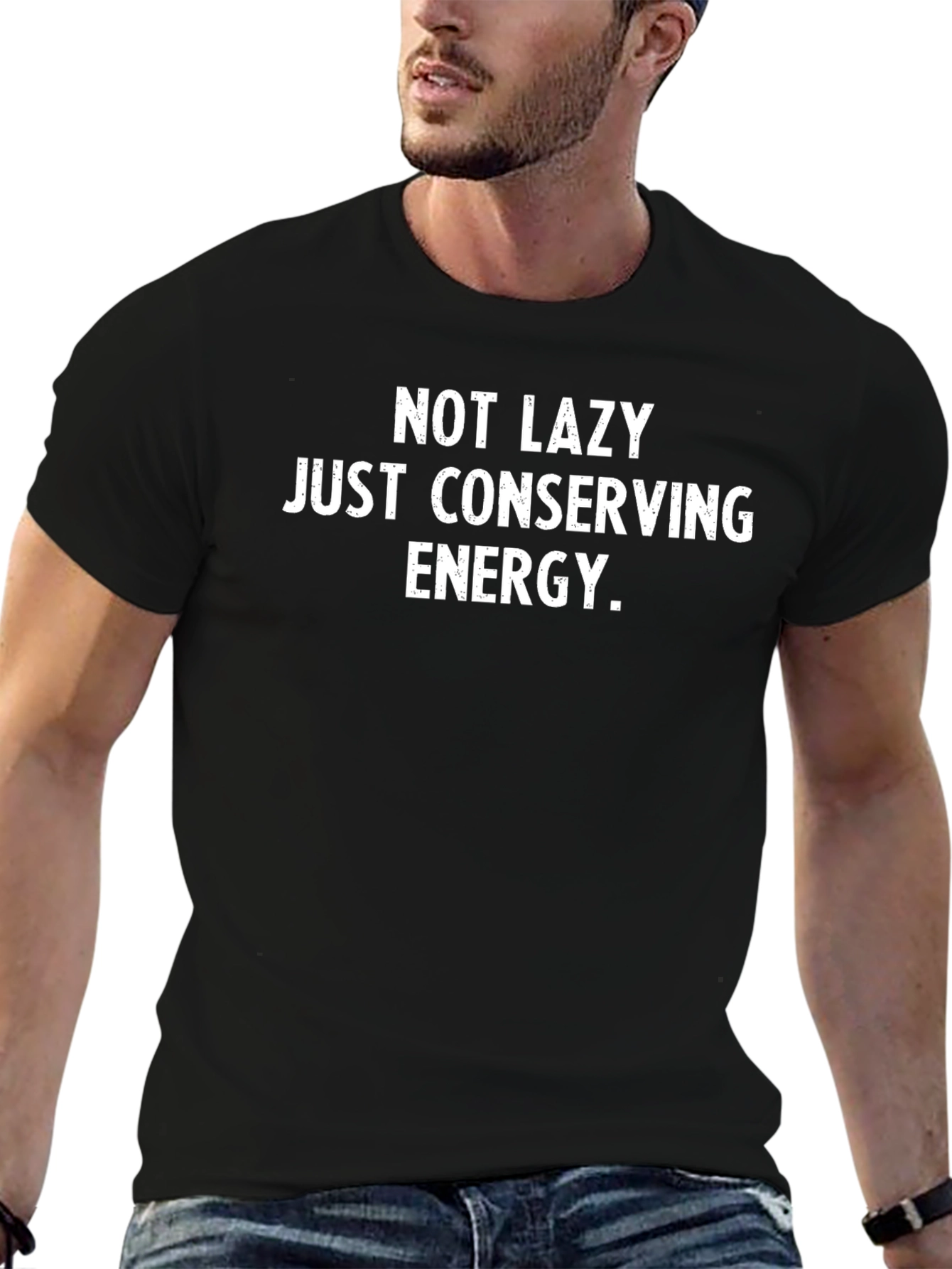 Conserving Energy Graphic Tee - Black