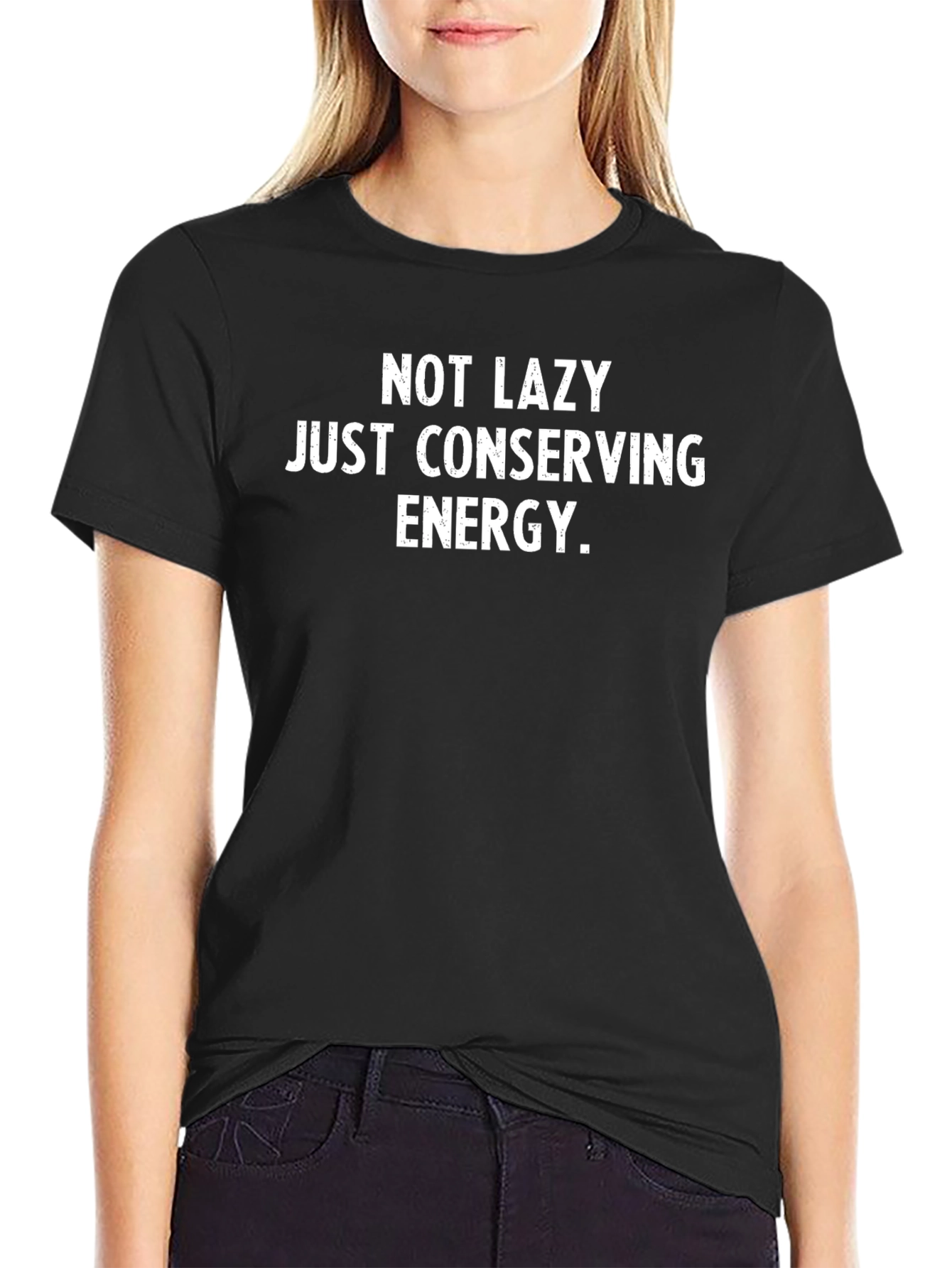 Conserving Energy Graphic Tee - Black