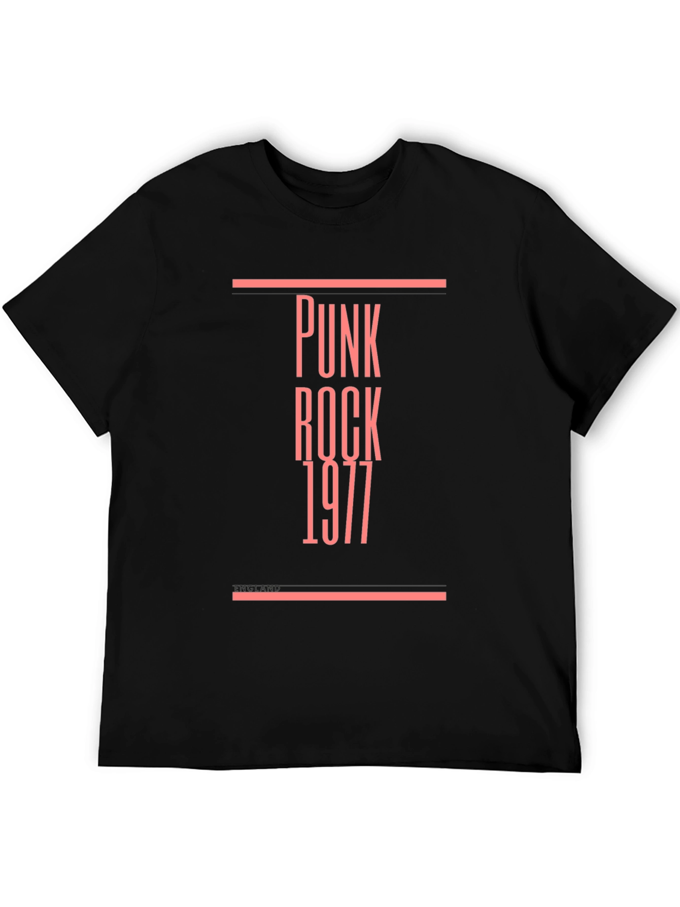 Punk Rock 1977 Black Graphic Tee