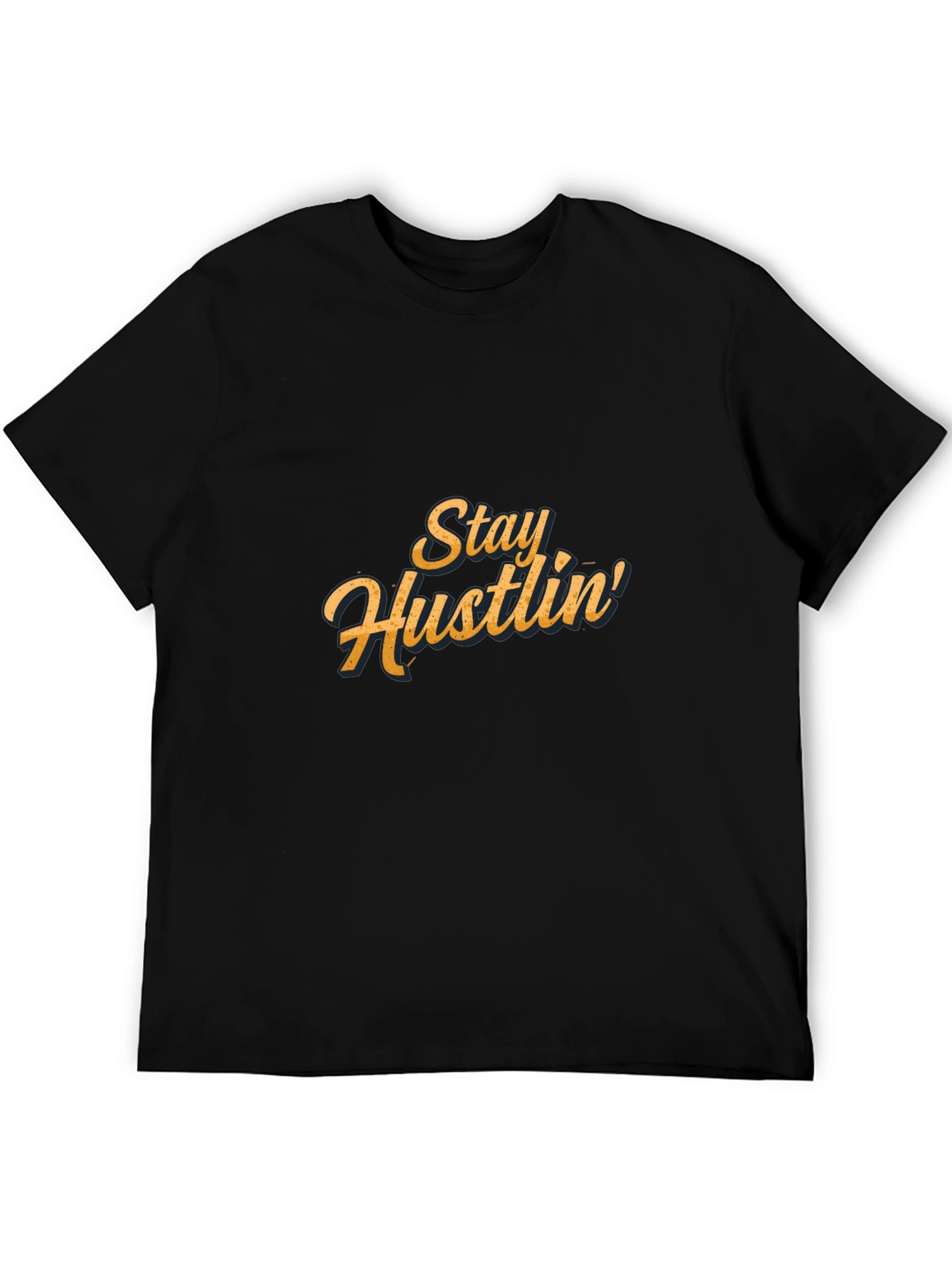Stay Hustlin Black Graphic Tee