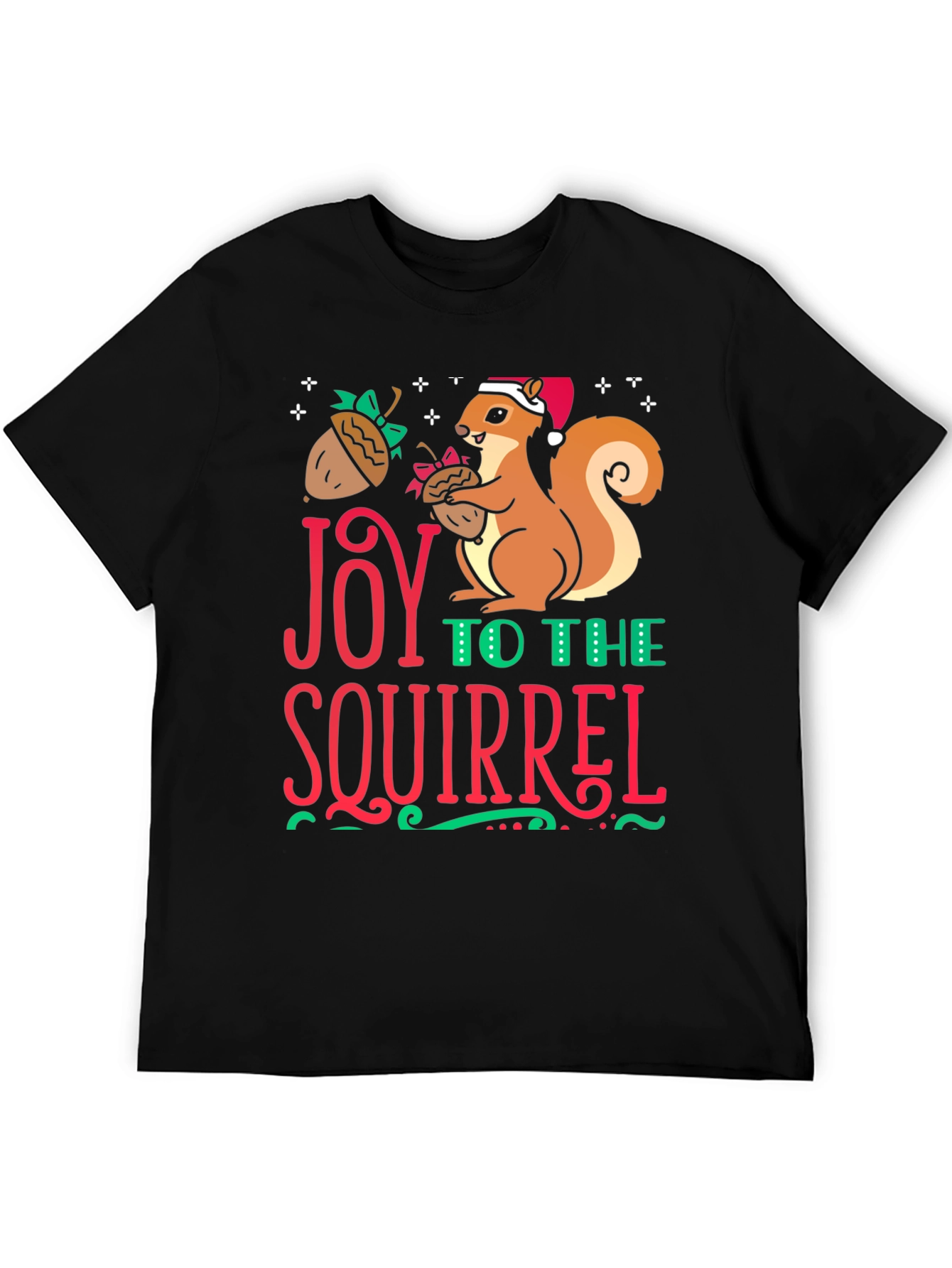 Joy to the Squirrel Holiday T-Shirt
